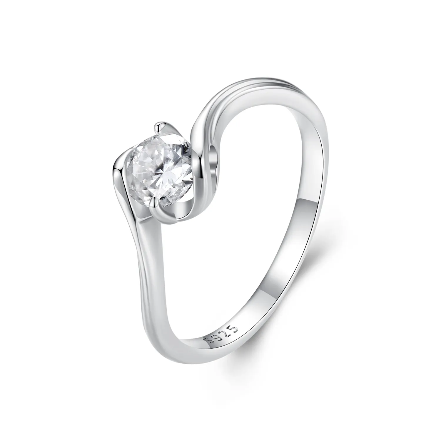 Pandora Style 0.5Ct Moissanite Ring (ett sertifikat) - MSR040