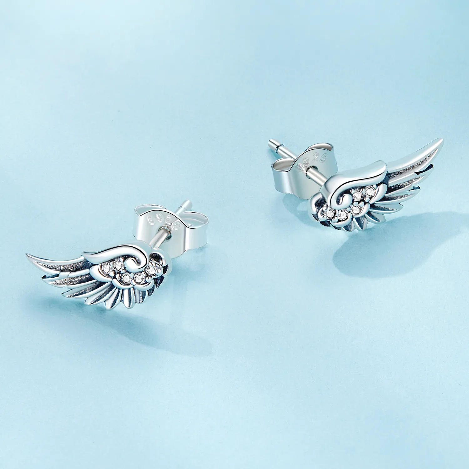 Pandora Style Angel Wings Studs øredobber - SCE1579