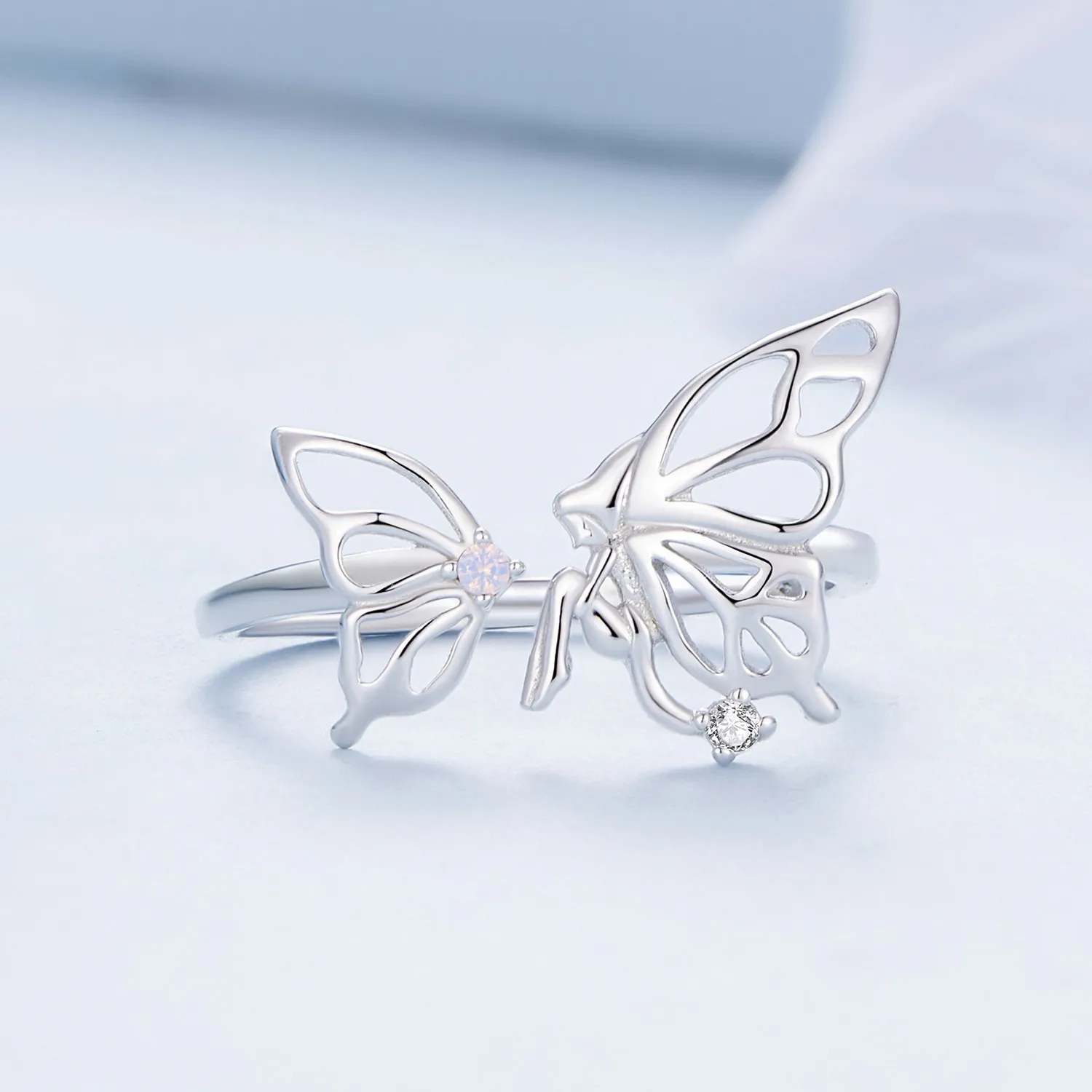 Pandora Style Butterfly Alv Ring - BSR484-E