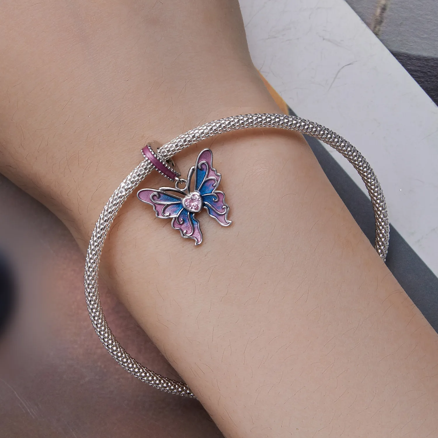 Pandora Style Butterfly Fairy Dingle - SCC2472