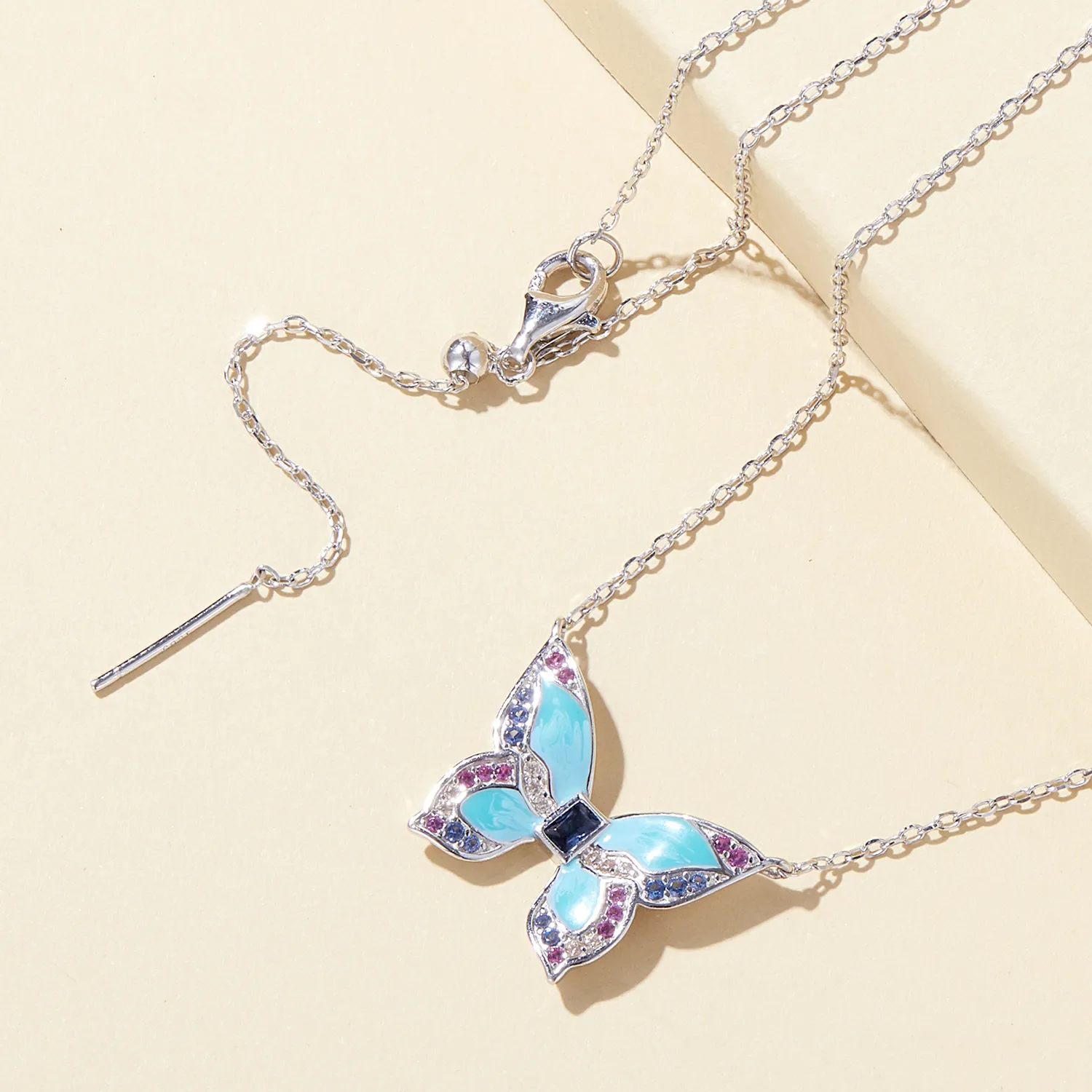 Pandora Style Butterfly Halskjede - BSN306