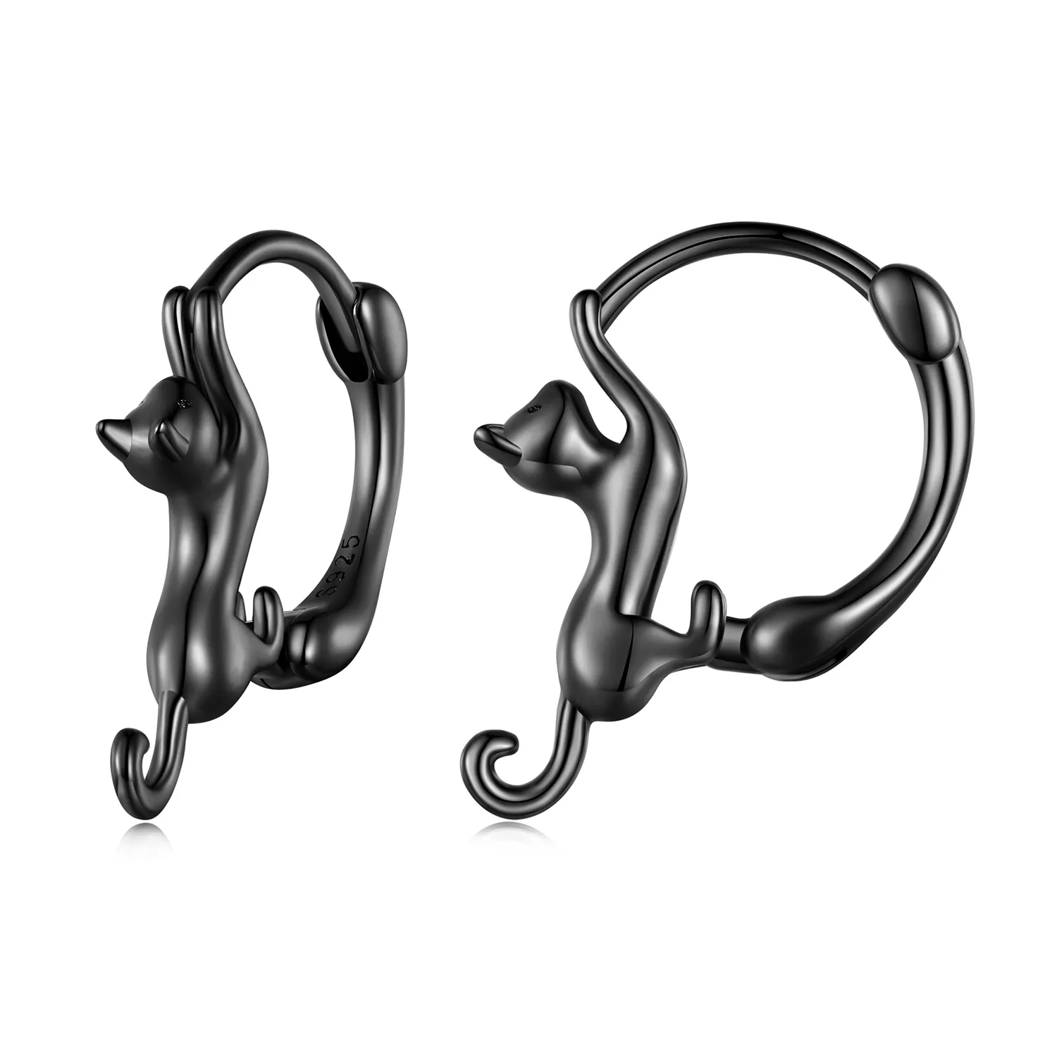 Pandora Style Cat Hoop øredobber - SCE1488-LD