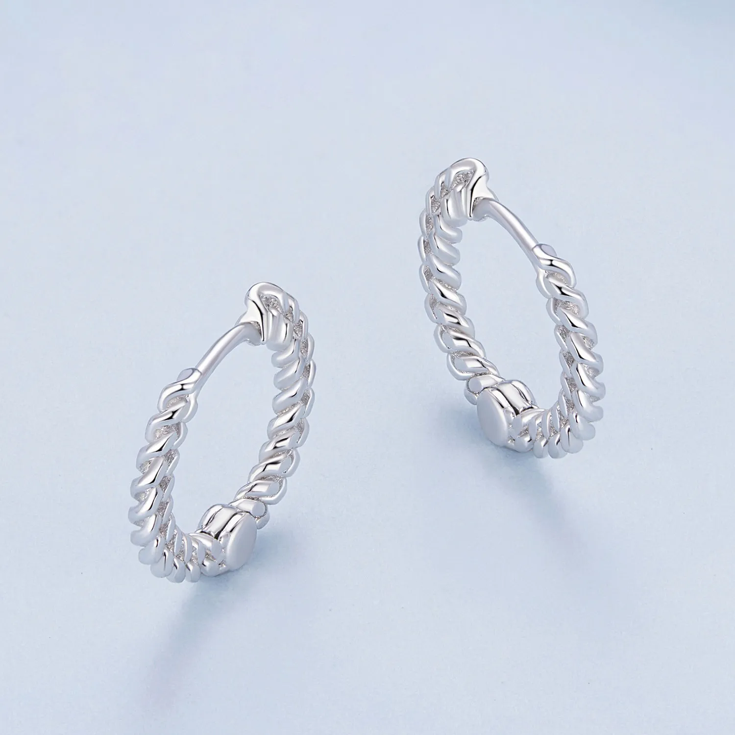 Pandora Style Chain Hoop øredobber - BSE906