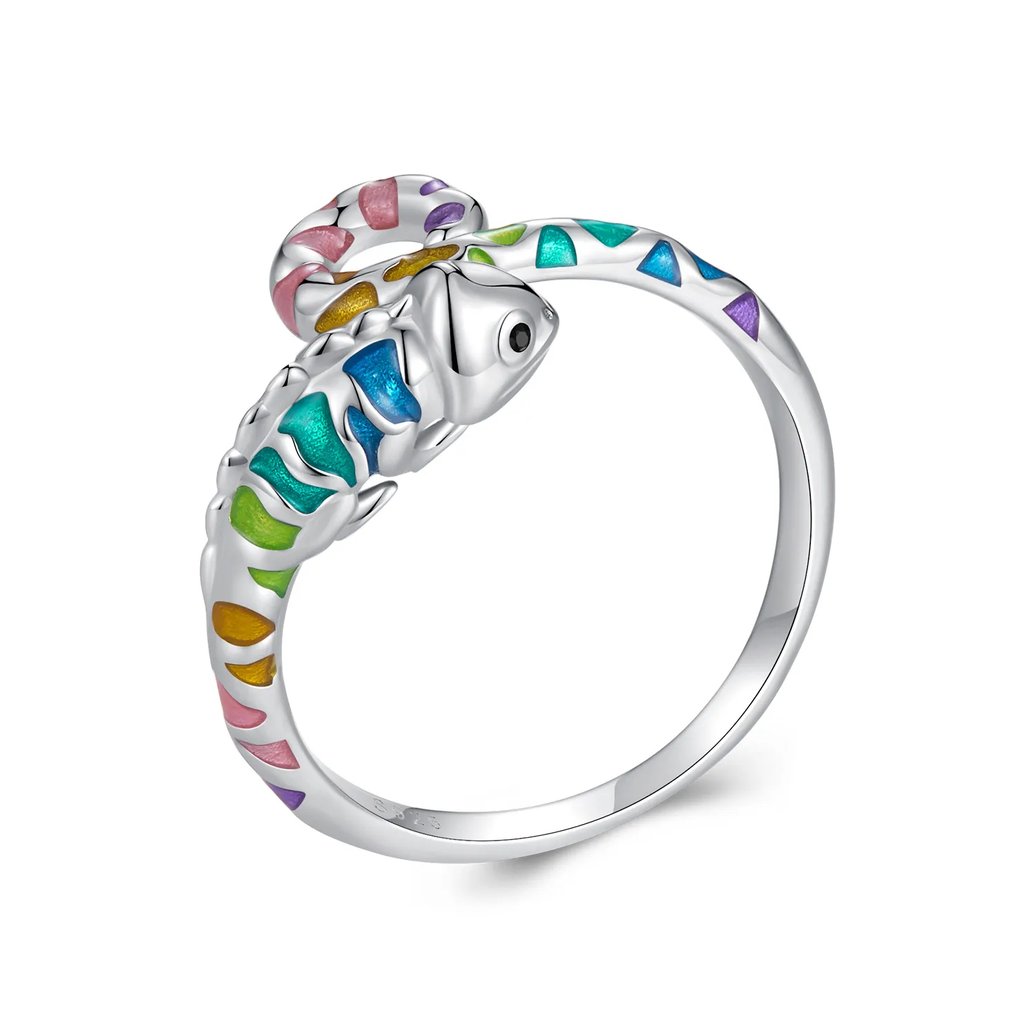 Pandora Style Chameleon Open Ring - BSR475-E