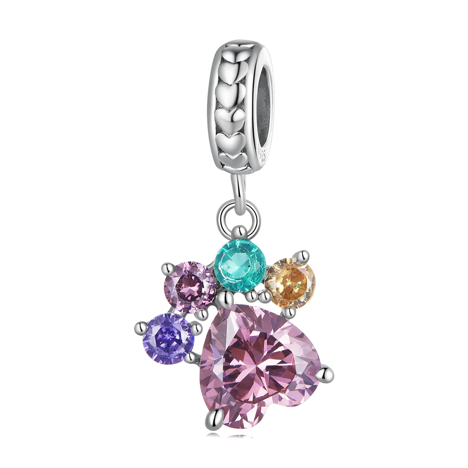 Pandora Style Colorful Cute Claw Dangle - SCC2478