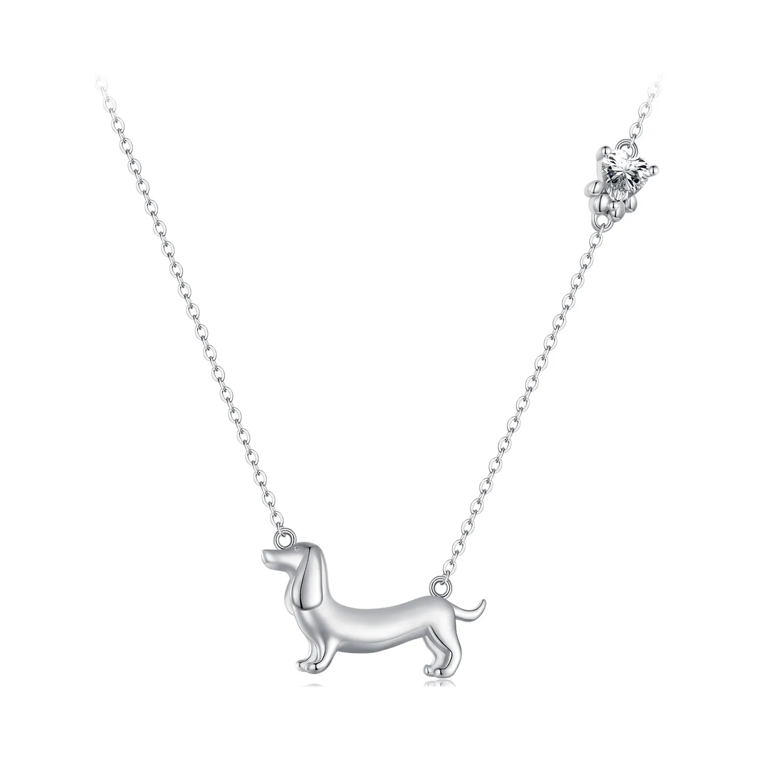 Pandora Style Dachshund Halskjede - SCN501