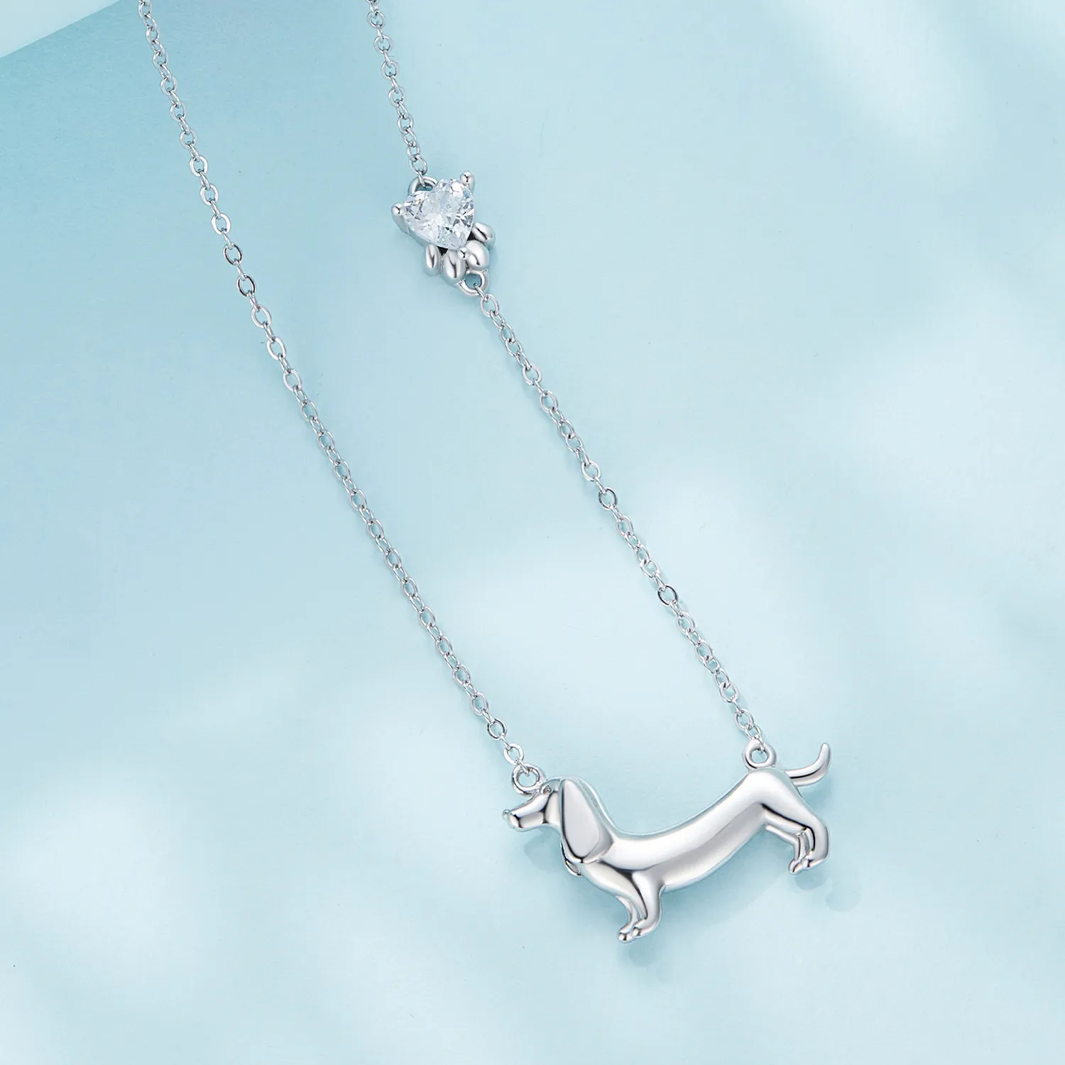 Pandora Style Dachshund Halskjede - SCN501