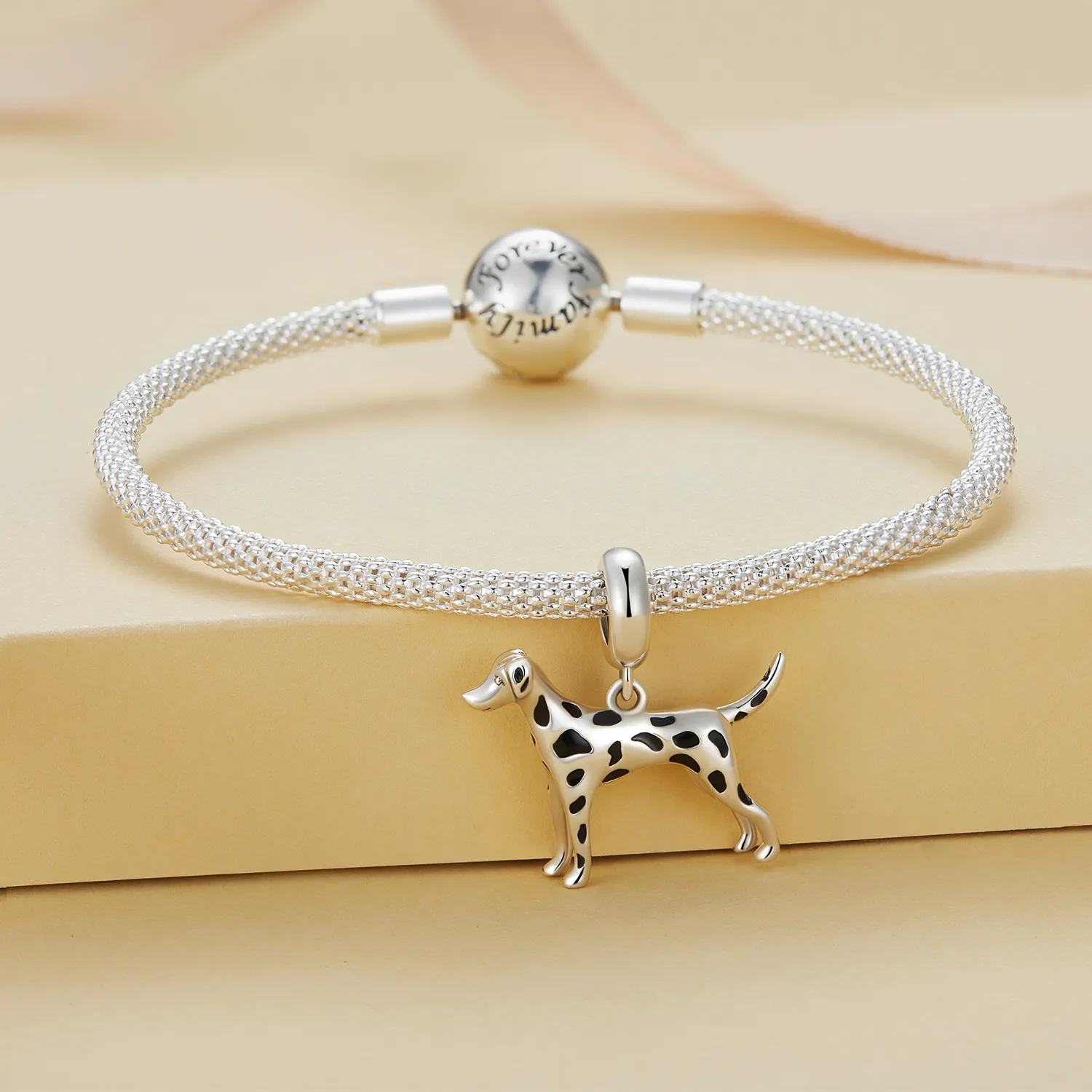 Pandora Style Dalmatian Dangle - BSC798