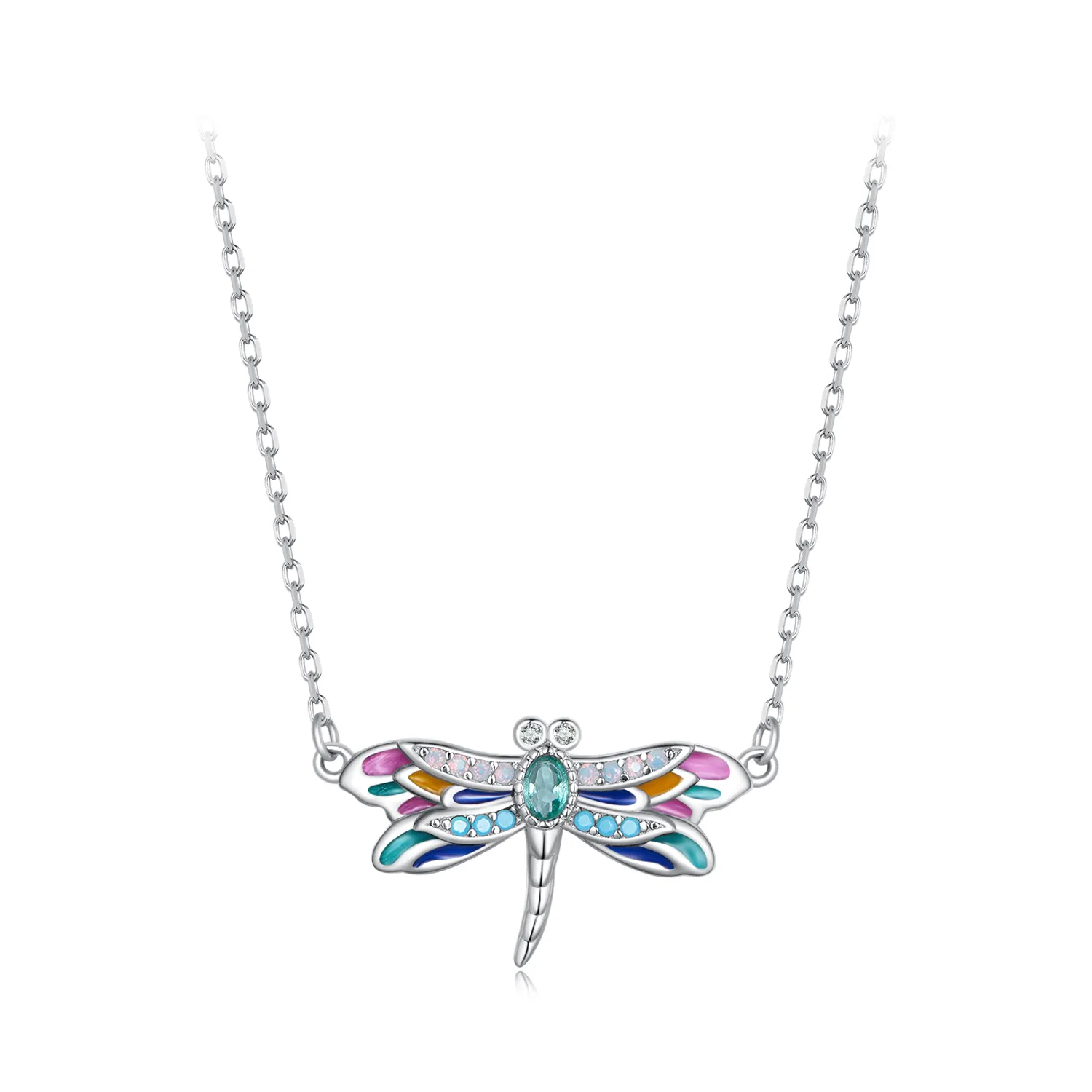 Pandora Style Dragonfly Halskjede - BSN348