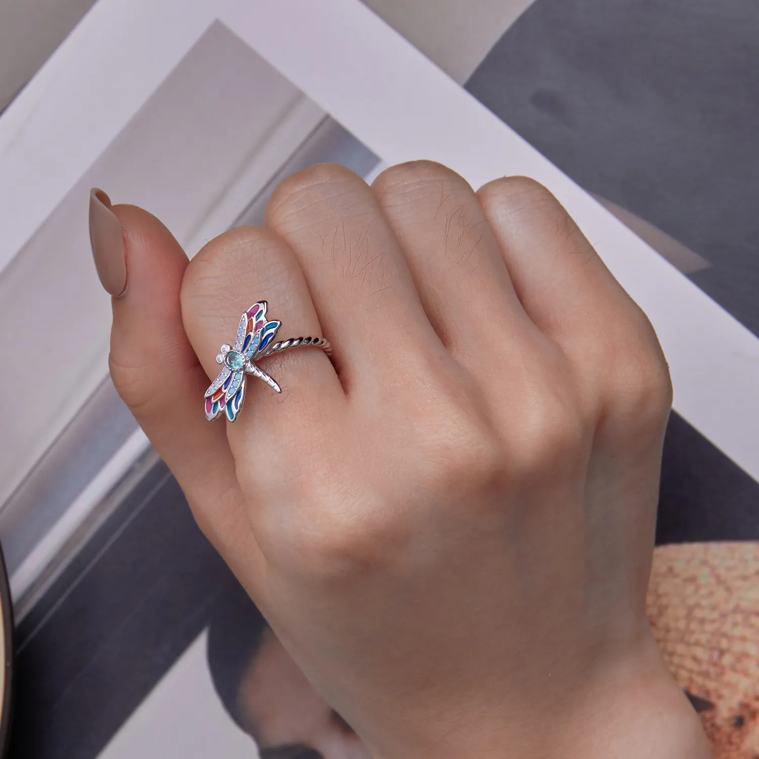 Pandora Style Dragonflyring - BSR385