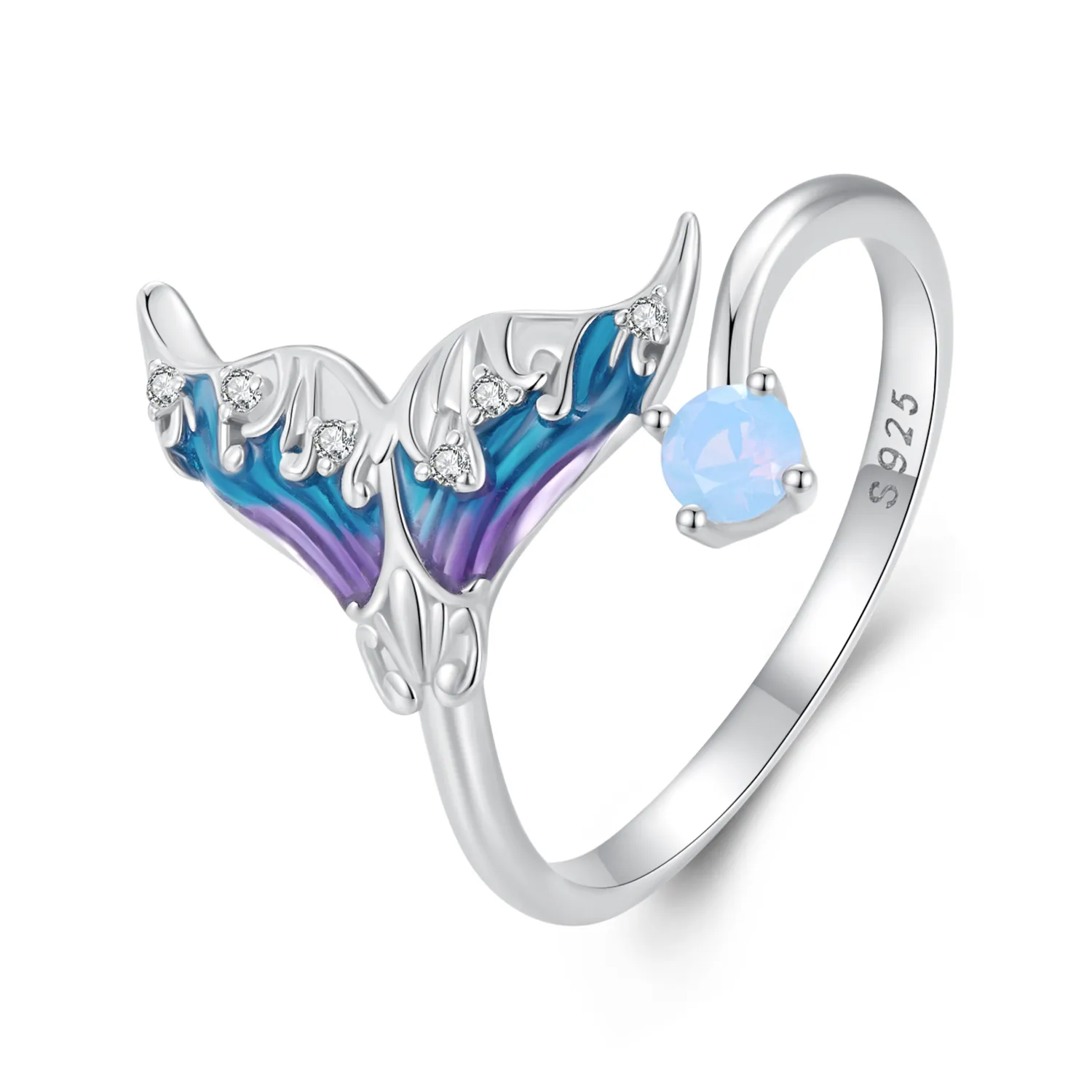 Pandora Style Dream Mermaid Open Ring - BSR494-E