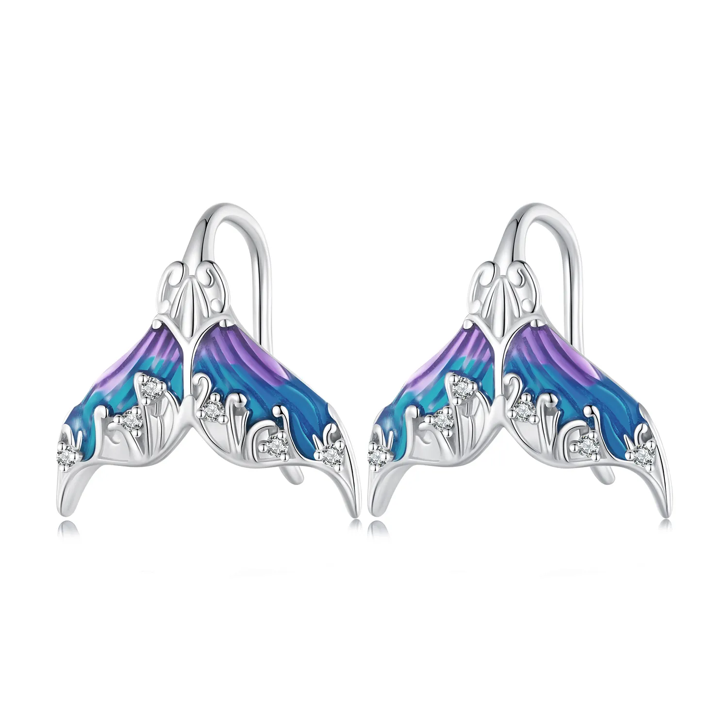 Pandora Style Dreamman Mermaid Tail Stud øredobber - BSE921