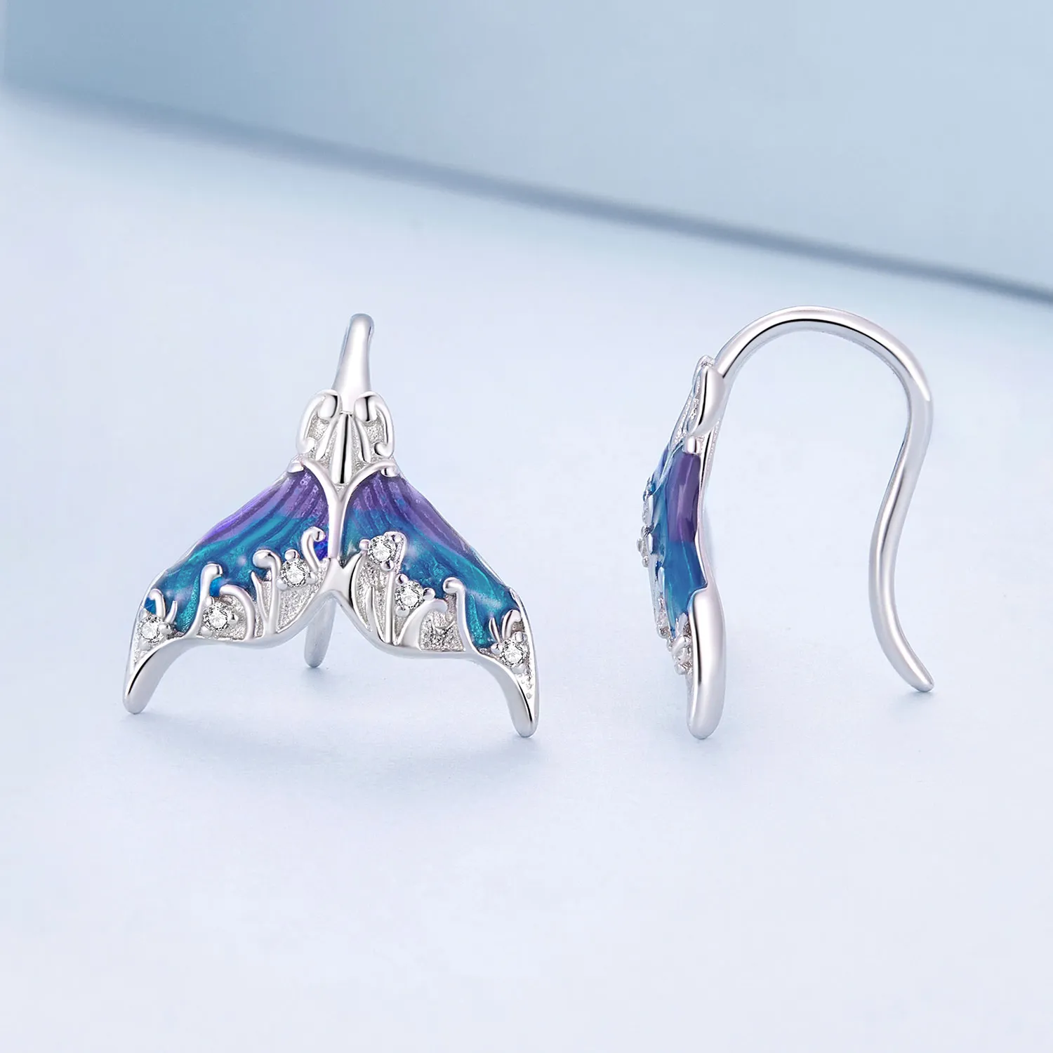 Pandora Style Dreamman Mermaid Tail Stud øredobber - BSE921