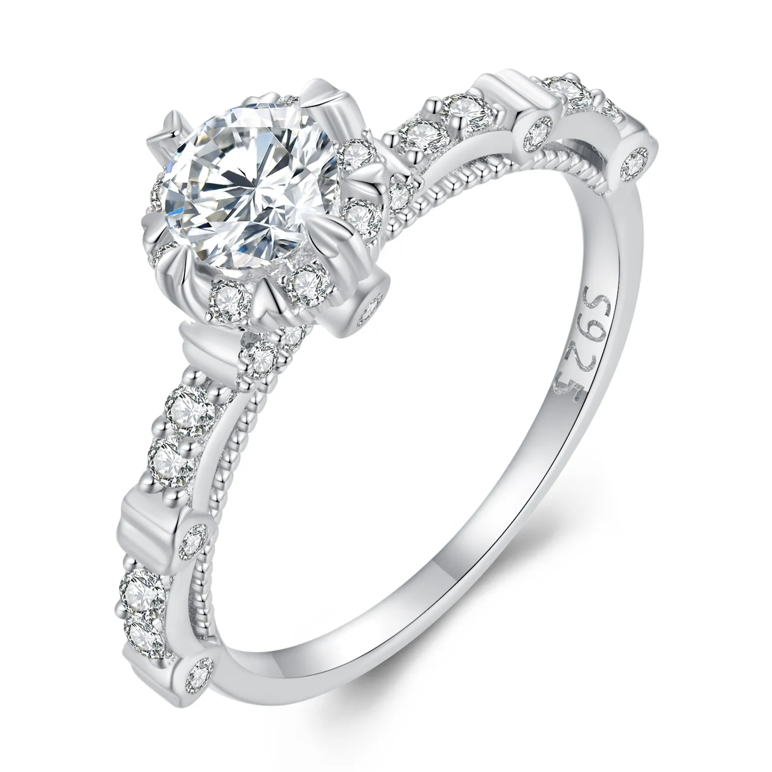 Pandora Style Exquisite Moissanite Ring - MSR023