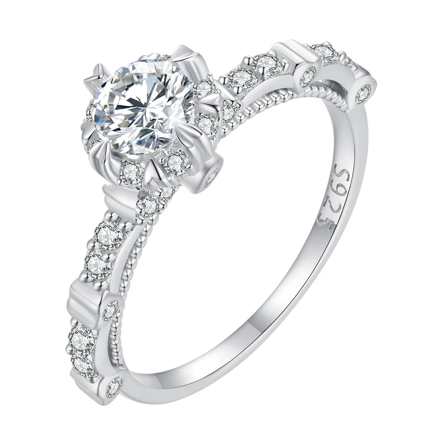 Pandora Style Exquisite Moissanite Ring - MSR023