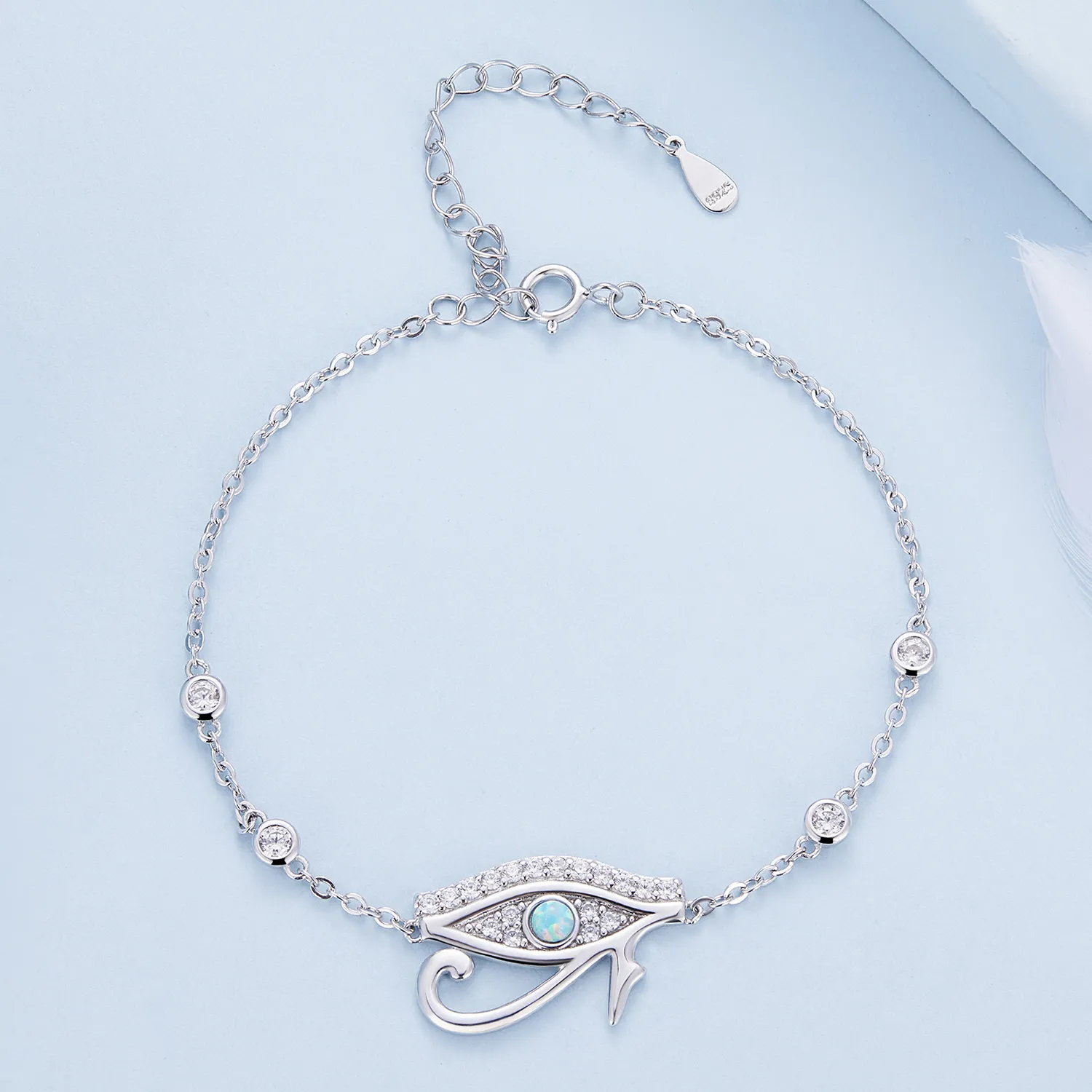 Pandora Style Eye of Horus Chain Armbånd - BSB114