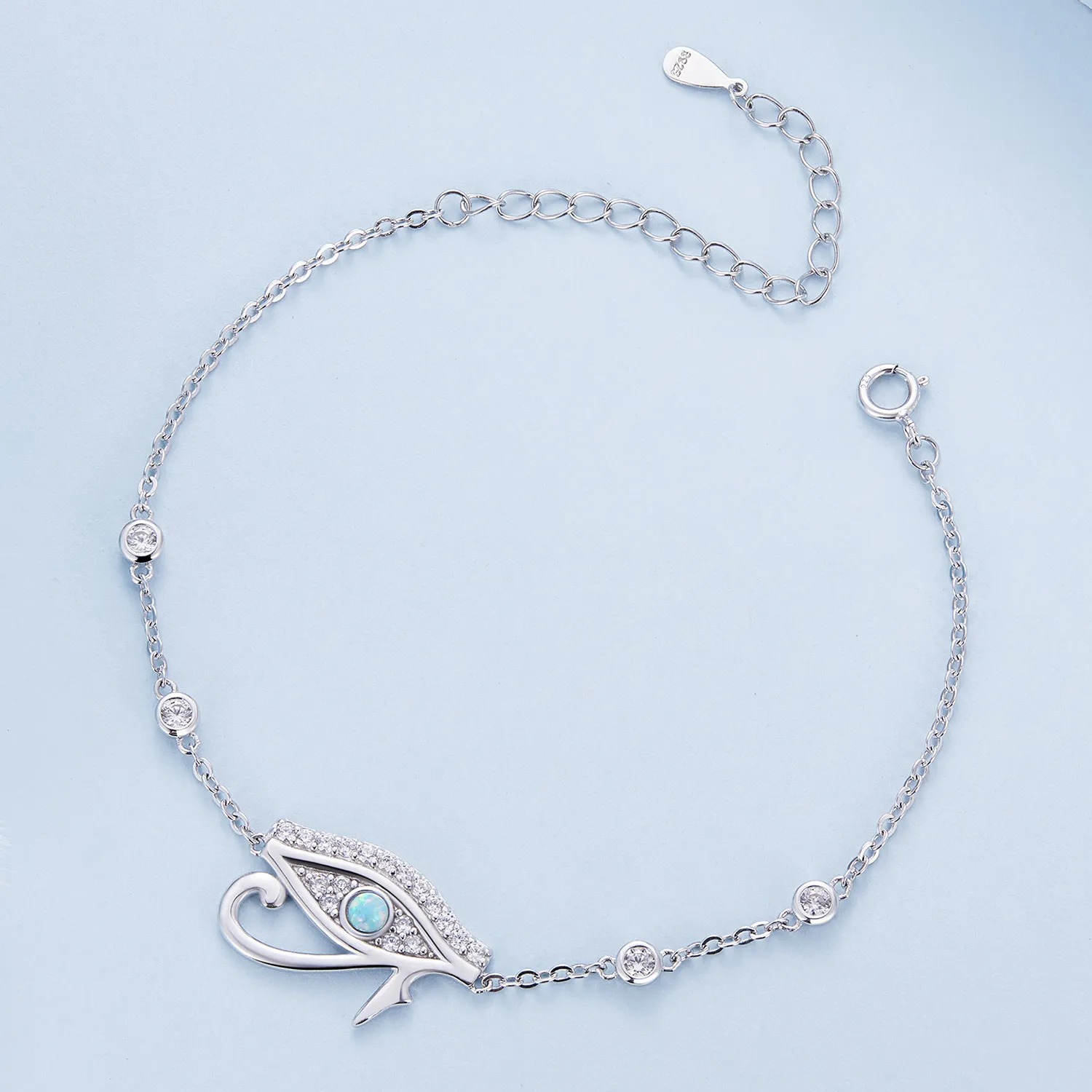 Pandora Style Eye of Horus Chain Armbånd - BSB114