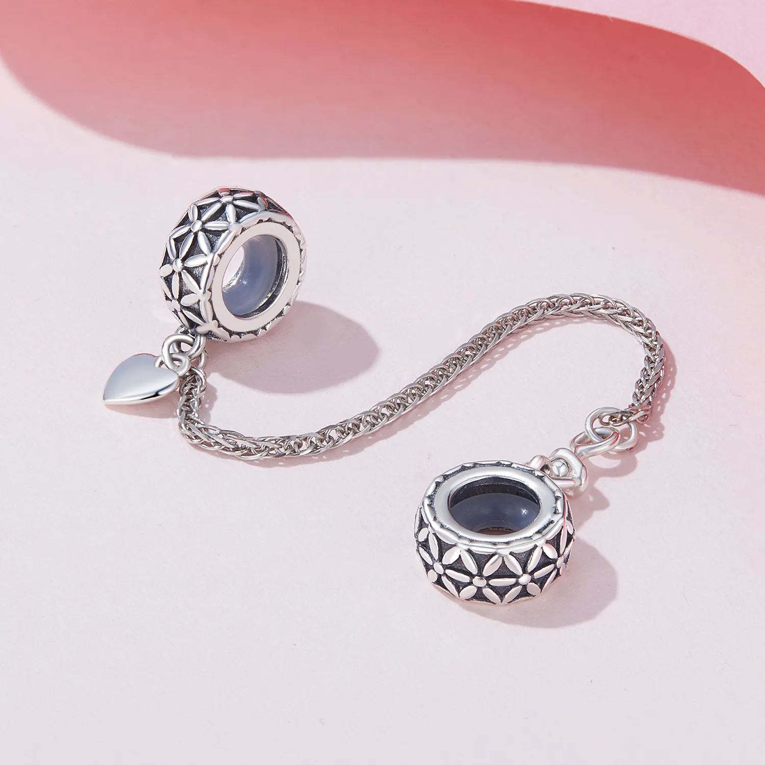 Pandora Style Flower of Life Silikon sikker kjede - SCC2632