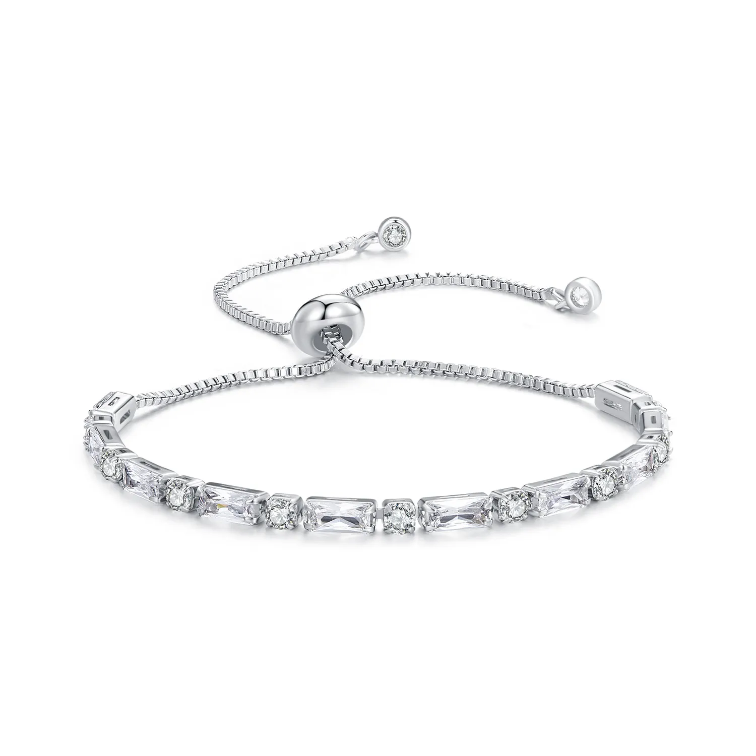 Pandora Style Glitrende Zircon Glide Armbånd - YIB062