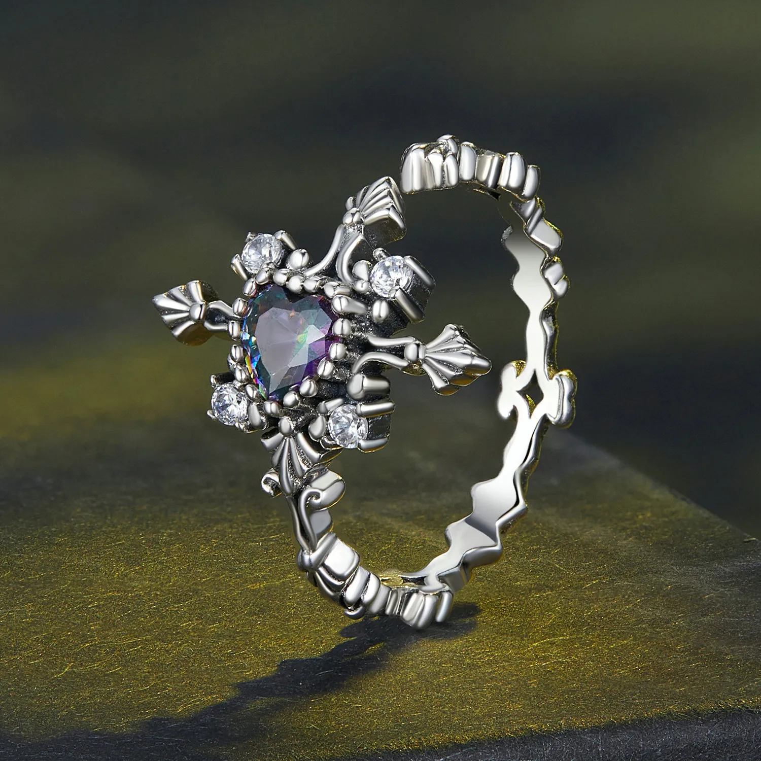 Pandora Style Halloween Cross Ring - BSR482-E