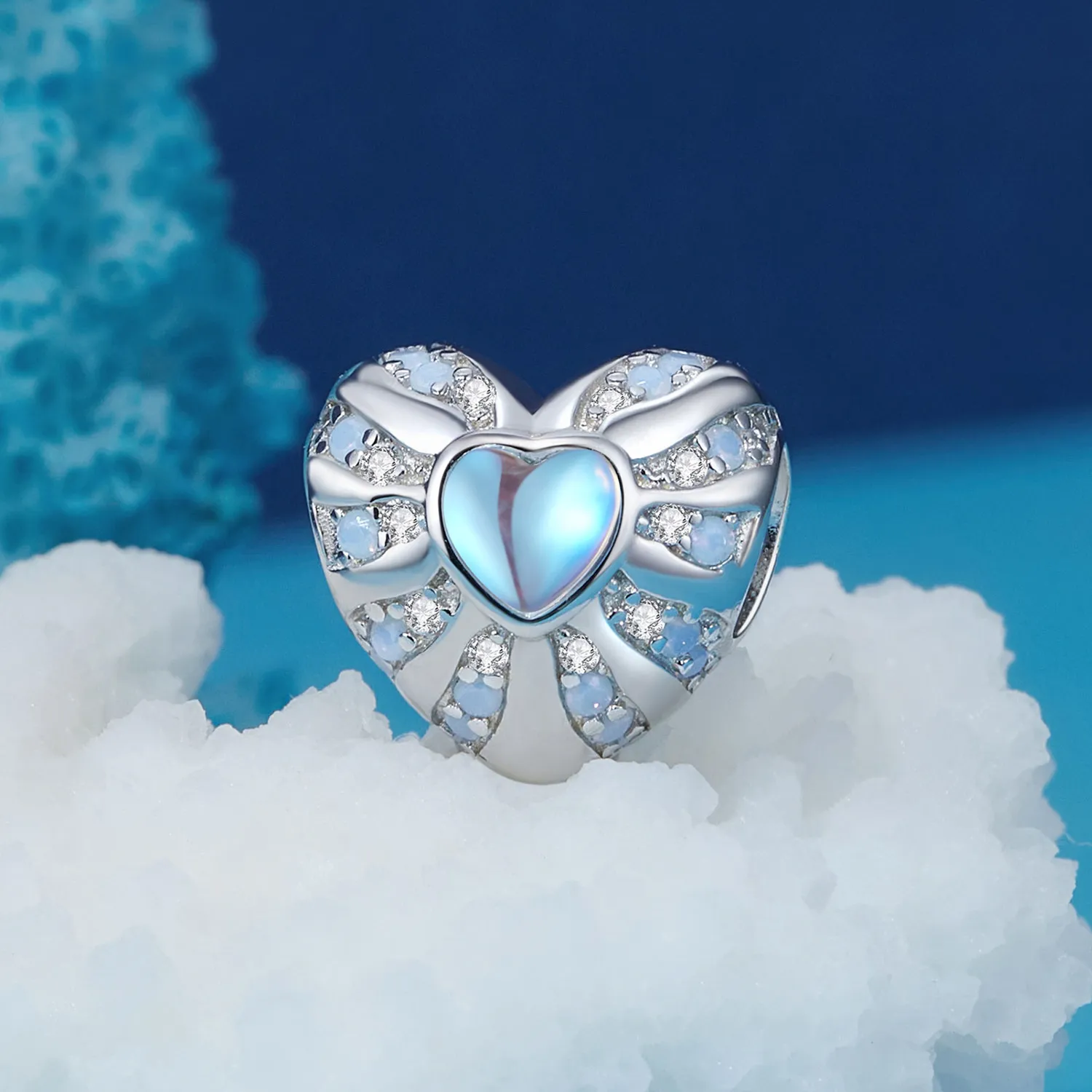 Pandora Style Heart of Illusion Charm - BSC918