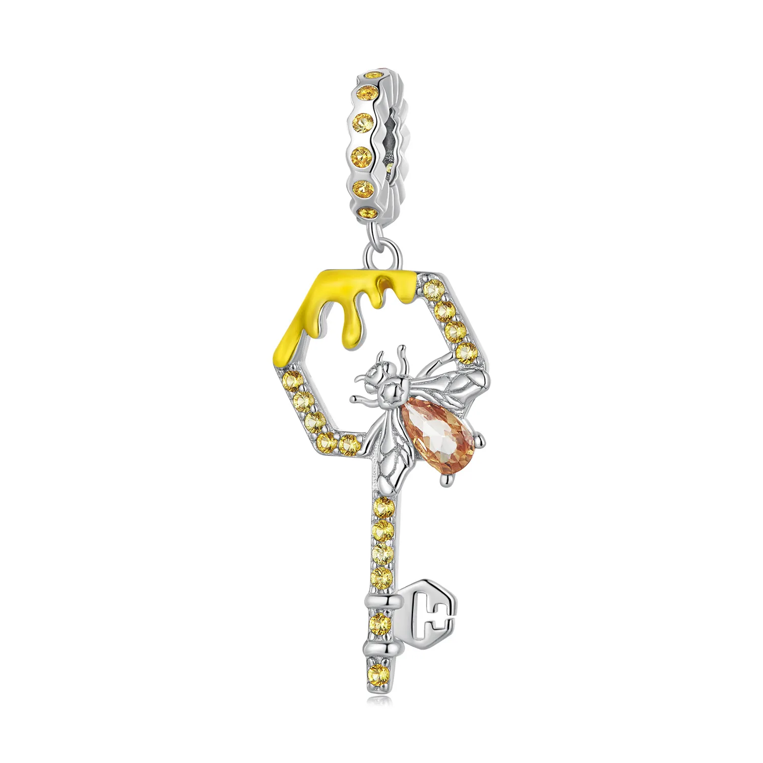 Pandora Style Hive Key Dangle - BSC822