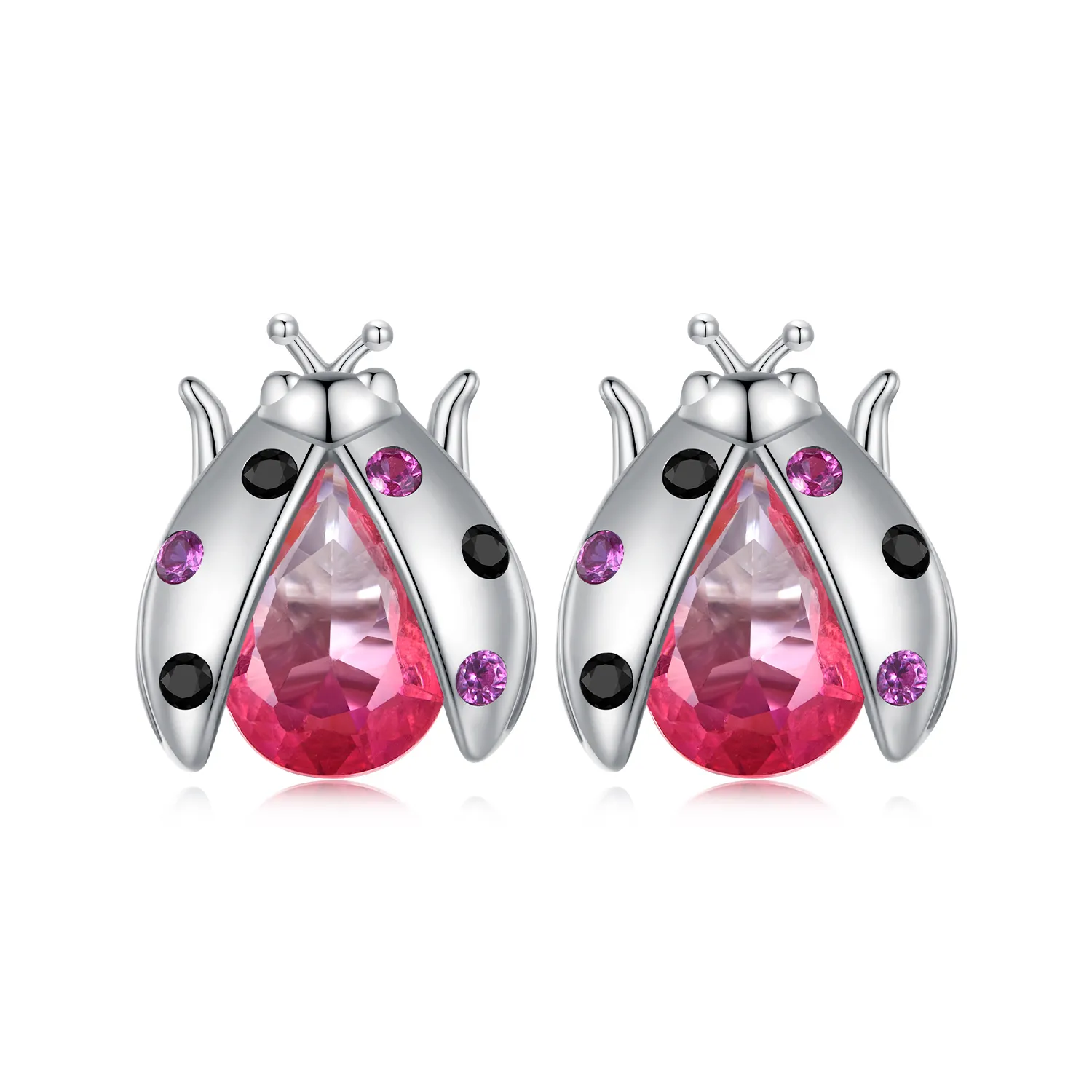 Pandora Style Ladybug Studs øredobber - SCE1634