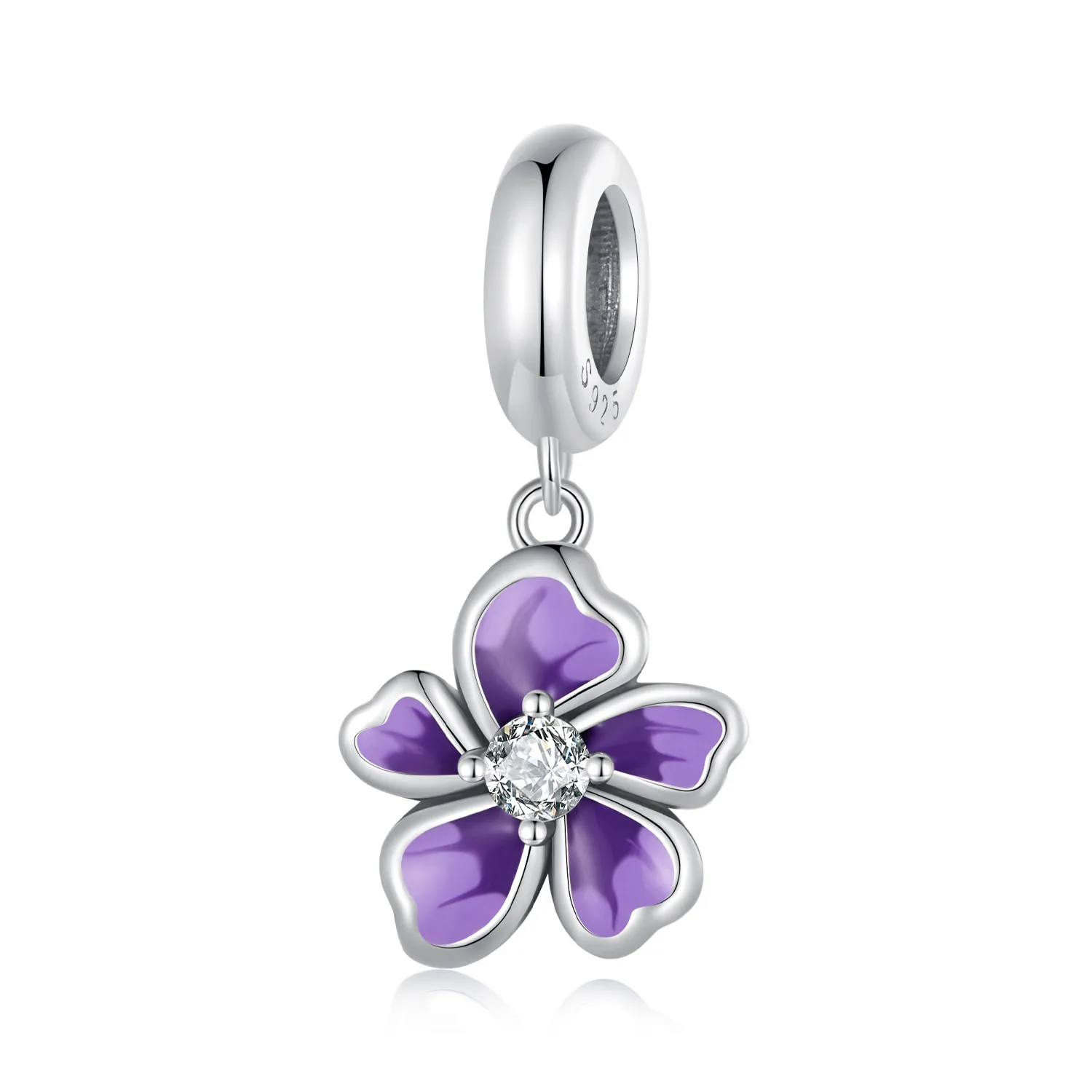 pandora style lilla flower dingle scc2556