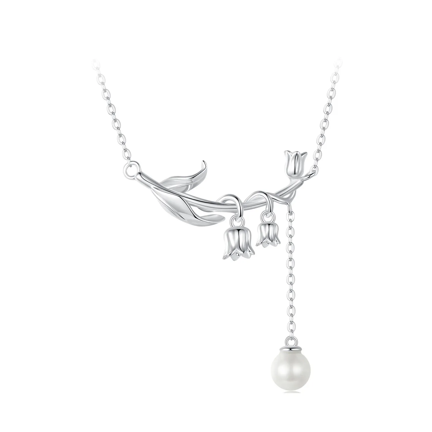 pandora style lily of the valley kjede bsn357