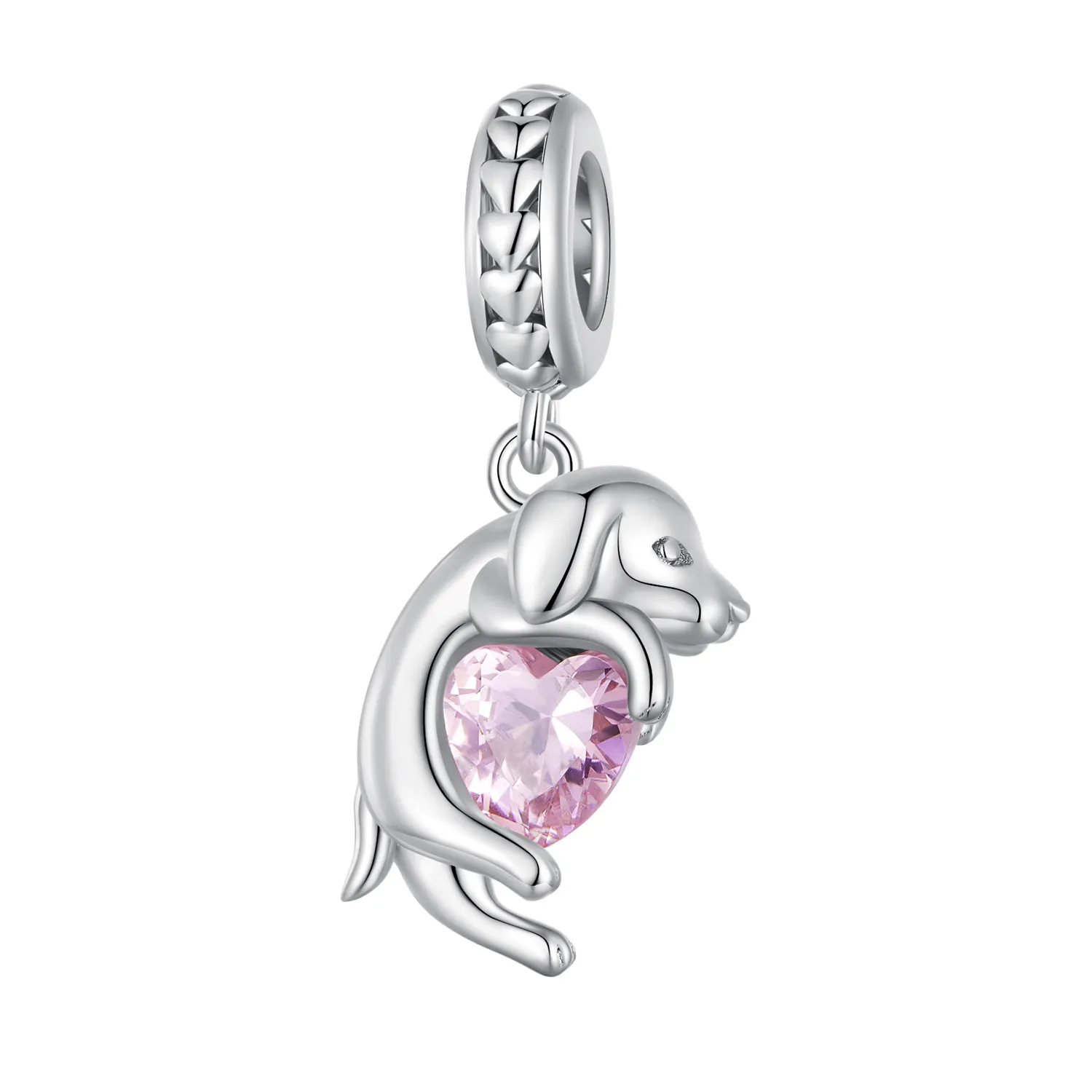 Pandora Style Little Golden Retriever Dangle - BSC799