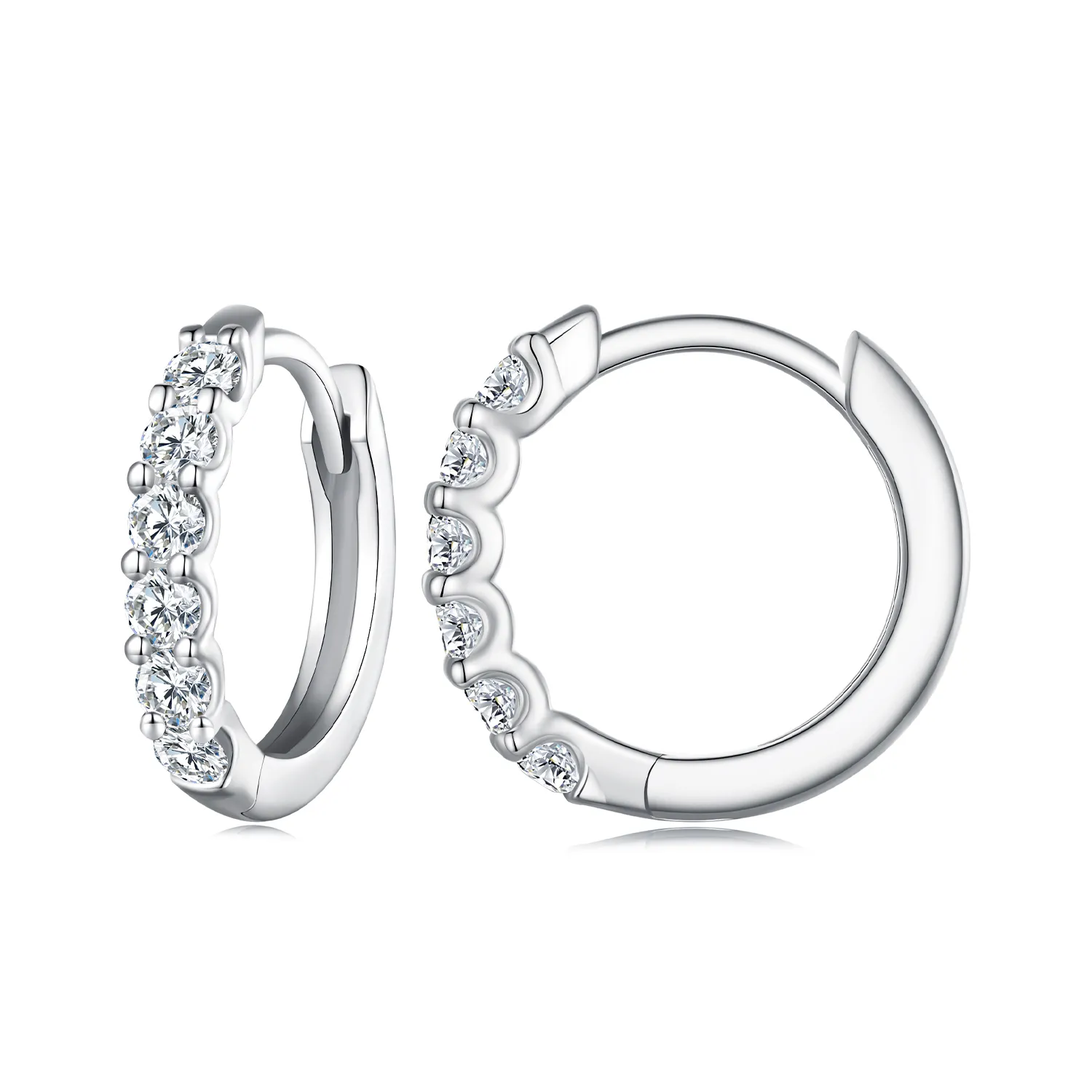 Pandora Style Moissanite Hoop øredobber - MSE029