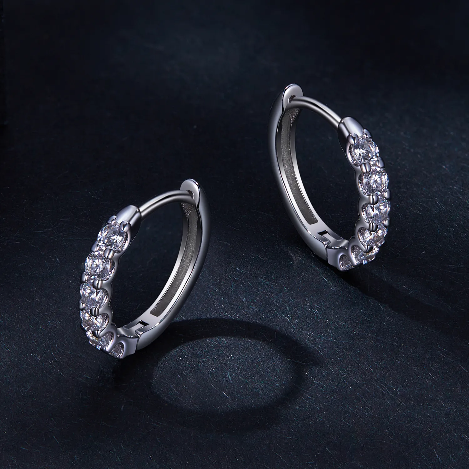 Pandora Style Moissanite Hoop øredobber - MSE029