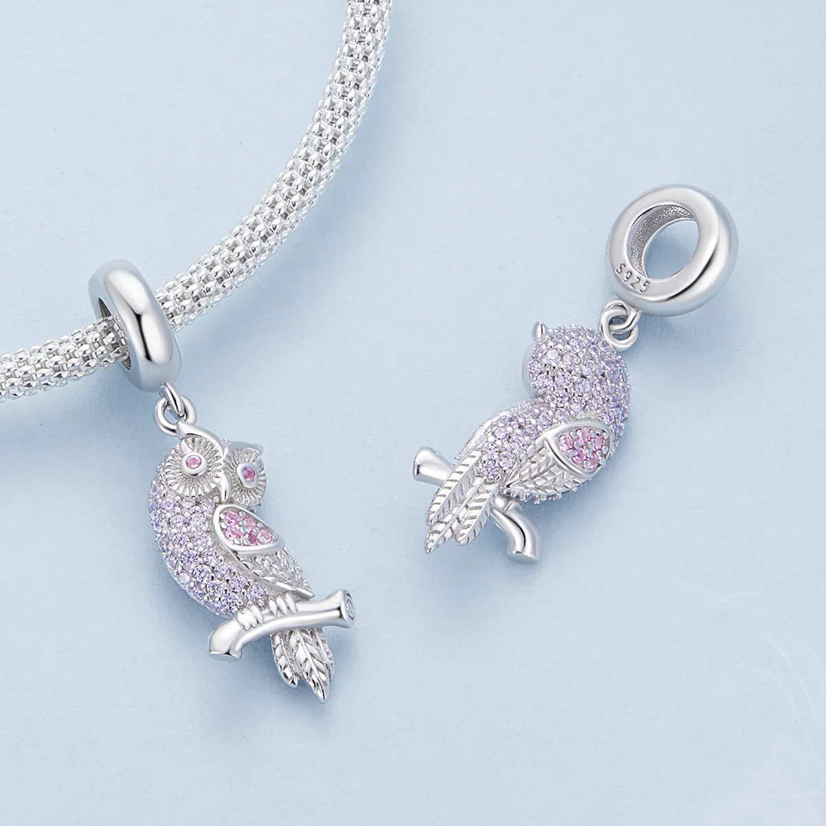 Pandora Style Owl Dingle - BSC832