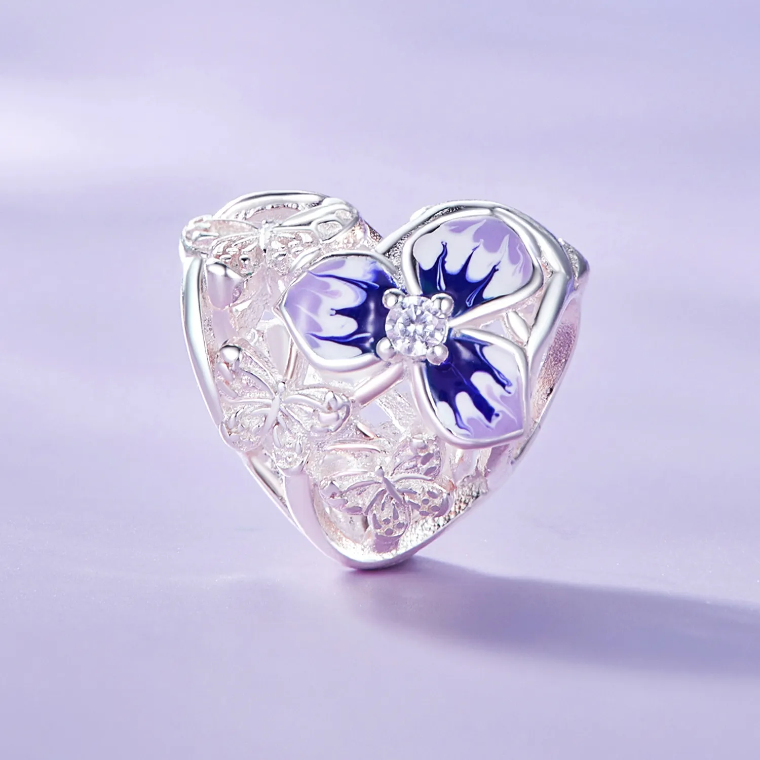 Pandora Style Pansy Charm - SCC2585