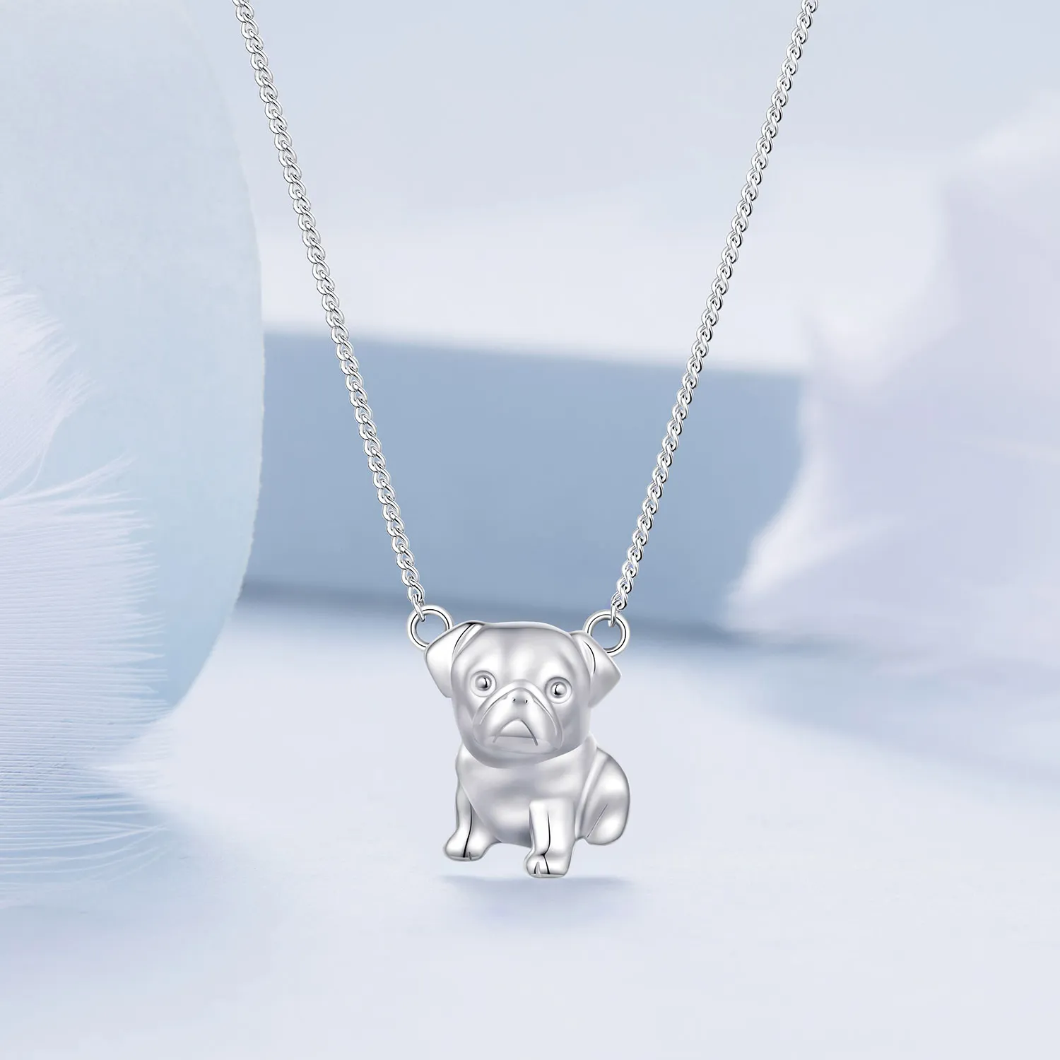 Pandora Style Pug Halskjede - BSN354