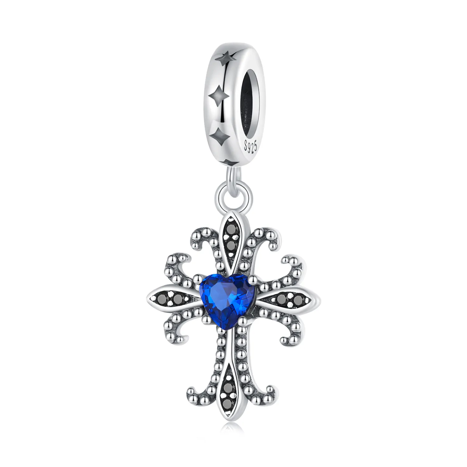 pandora style retro cross dangle scc2643