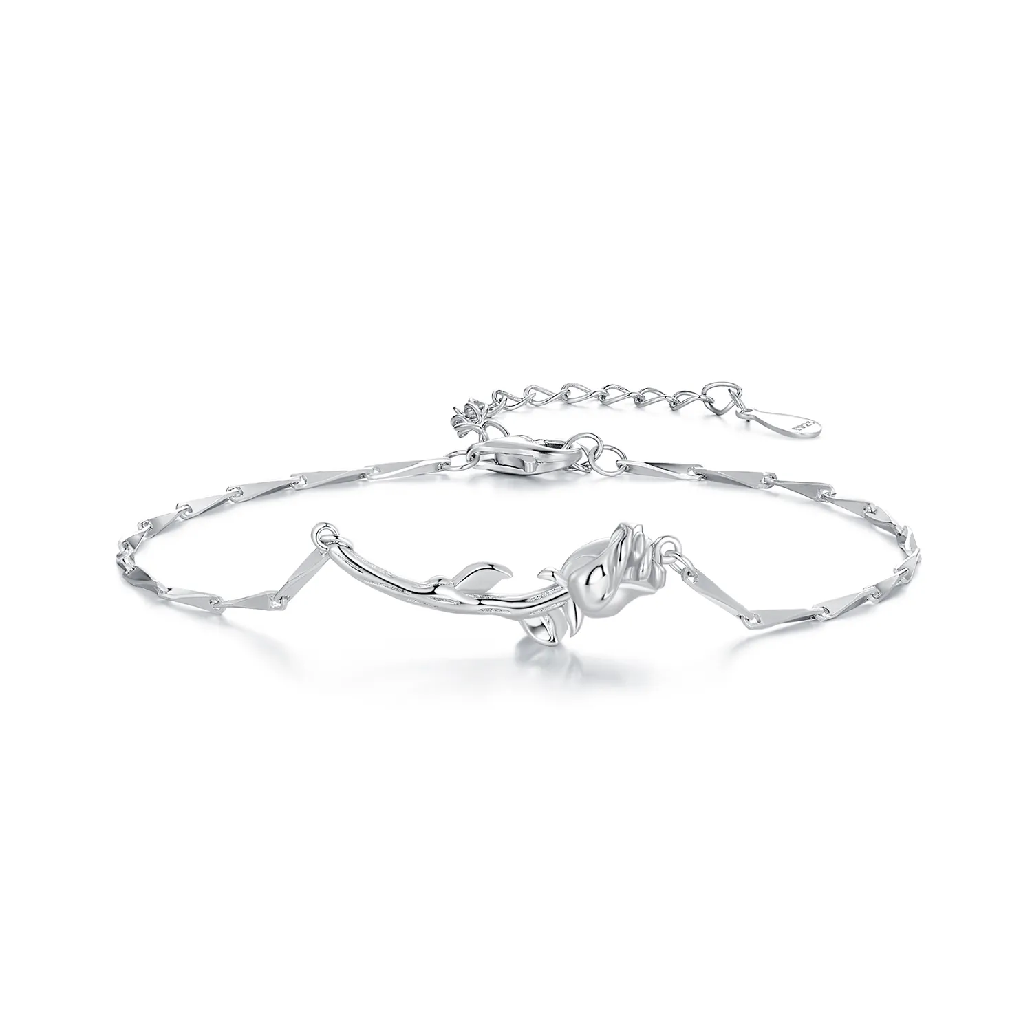 Pandora Style Rose Chain Armbånd - BSB146