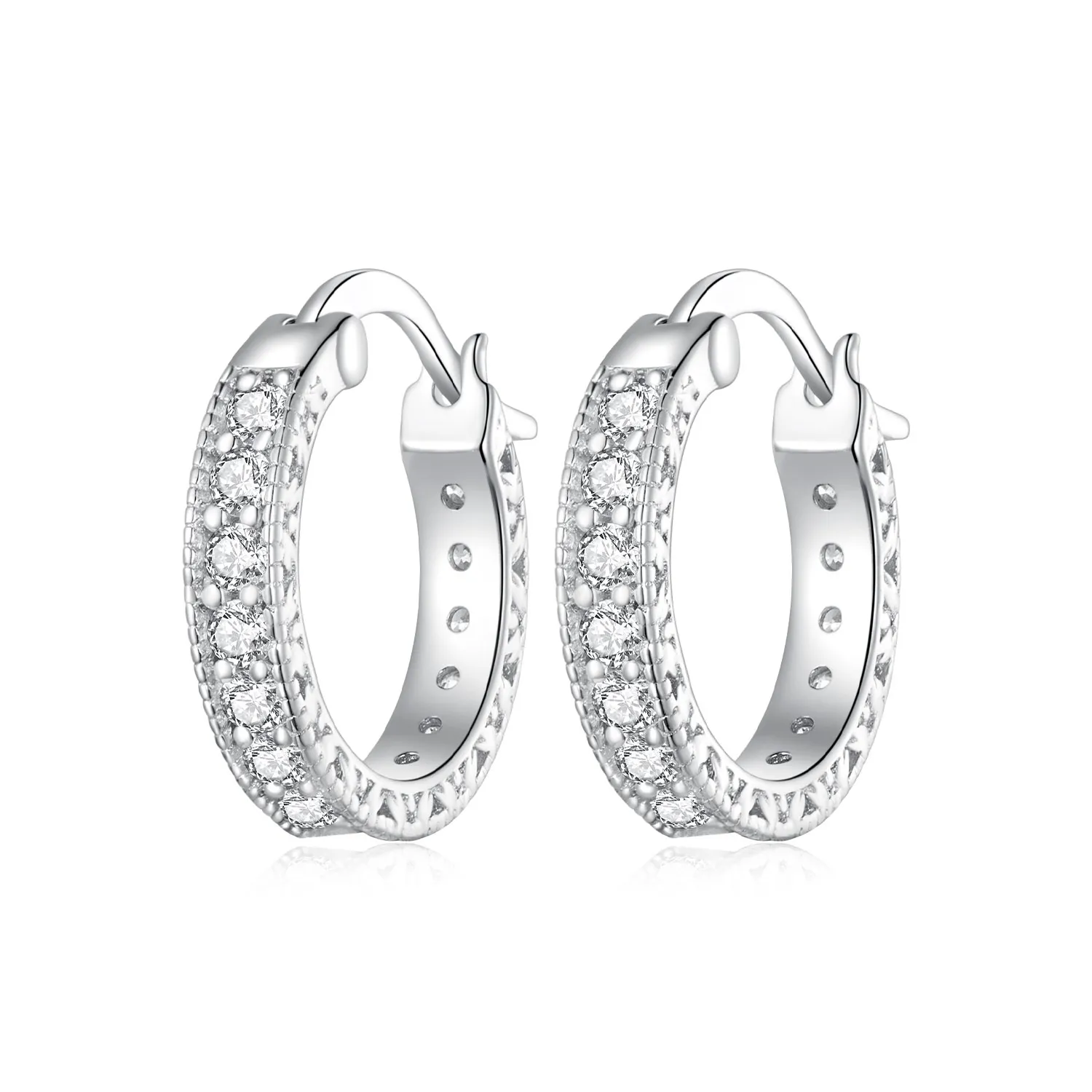 Pandora Style Shine Hoop øredobber - BSE868