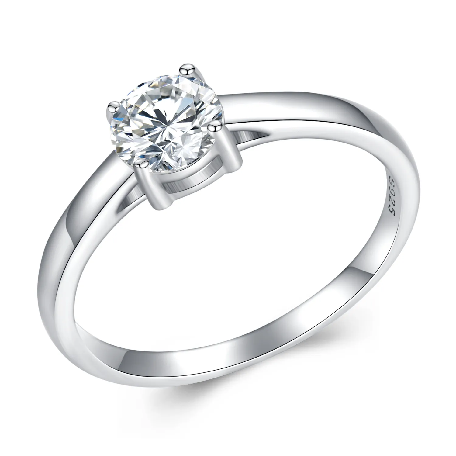 Pandora Style Shining Moissanite Ring (ett sertifikat) - MSR005