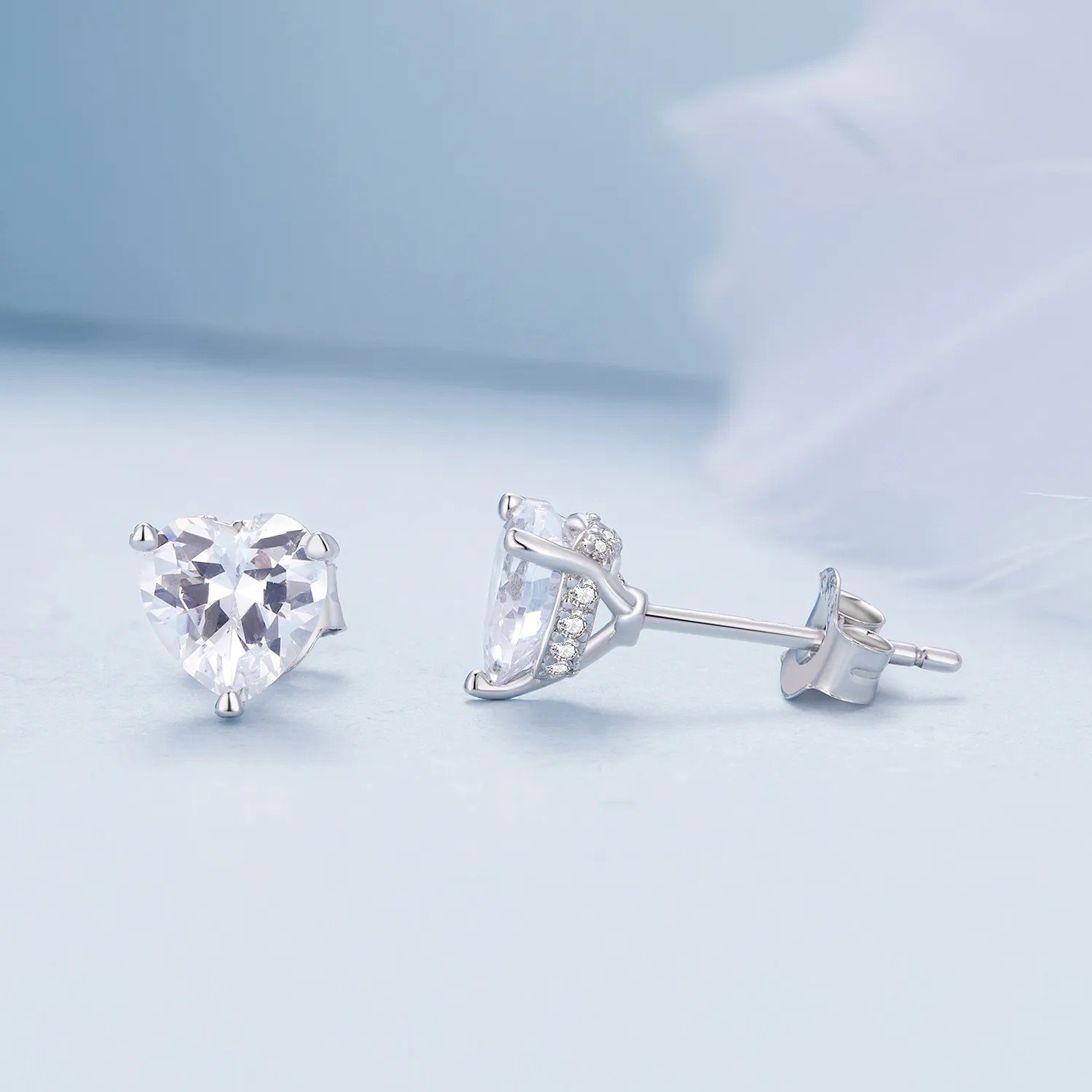 Pandora Style Sparkling Heart Studs øredobber - BSE853