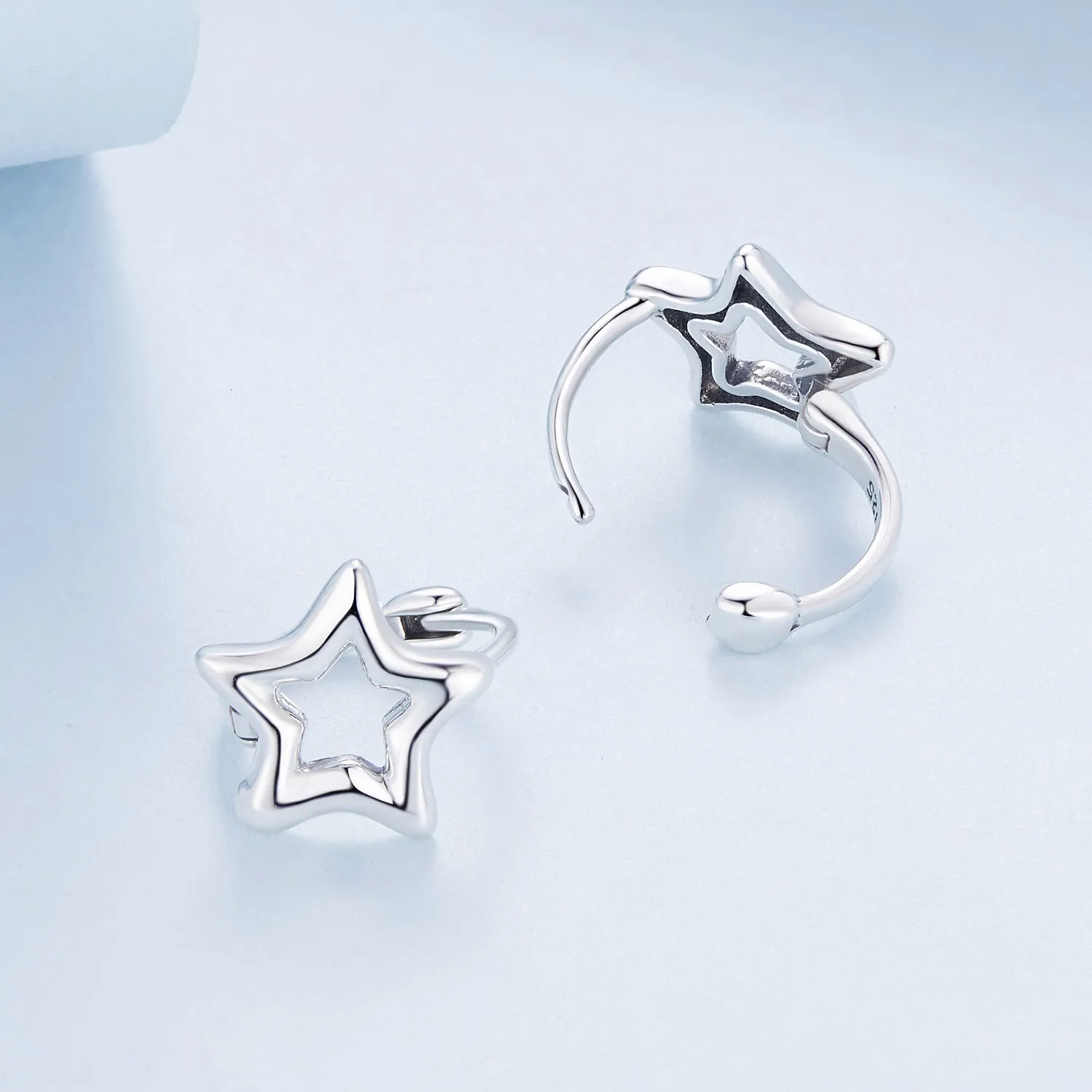 Pandora Style Star Hoop øredobber - BSE896