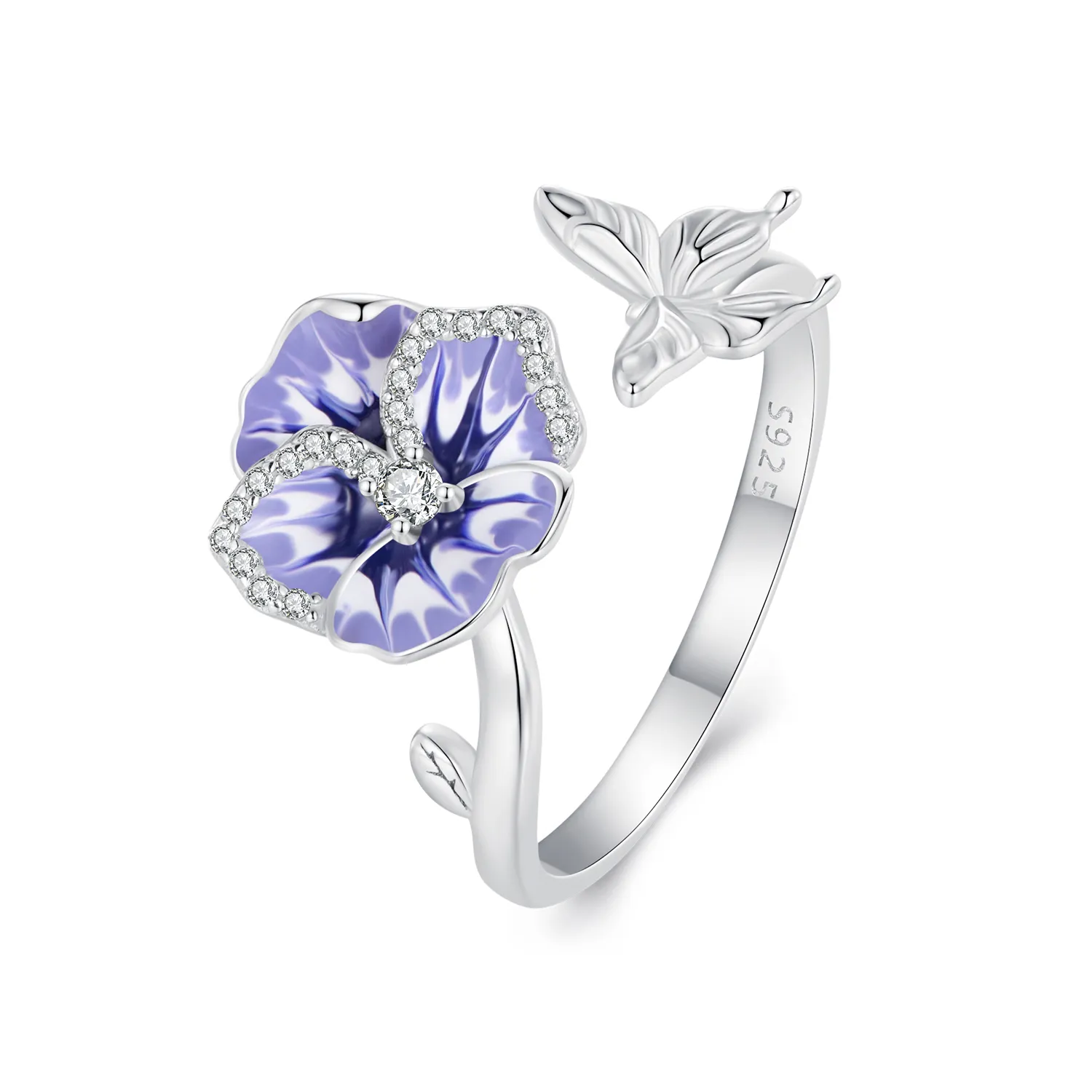 Pandora Style Pansy Ring - BSR452-E