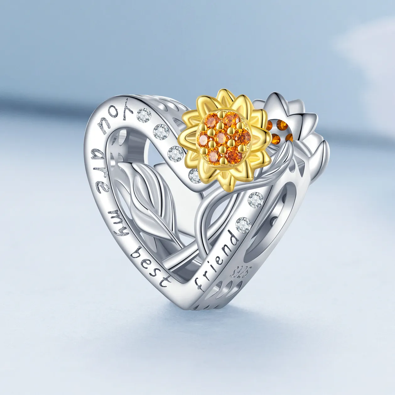 Pandora Style Sunflower Charm - BSC839