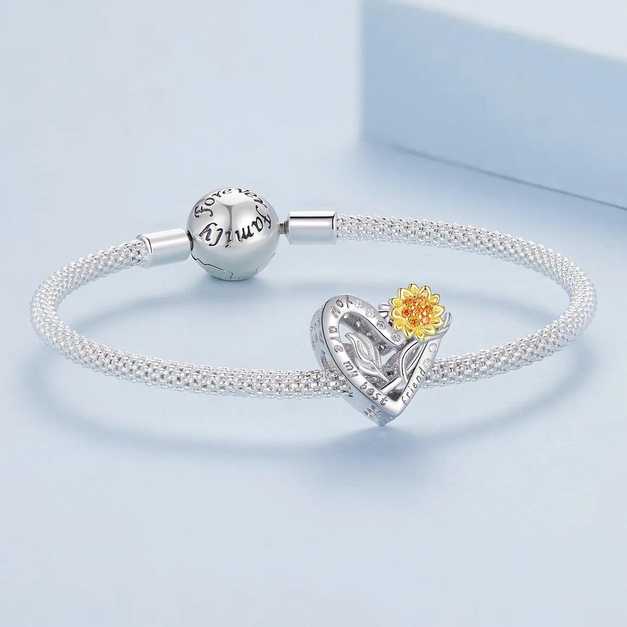 Pandora Style Sunflower Charm - BSC839