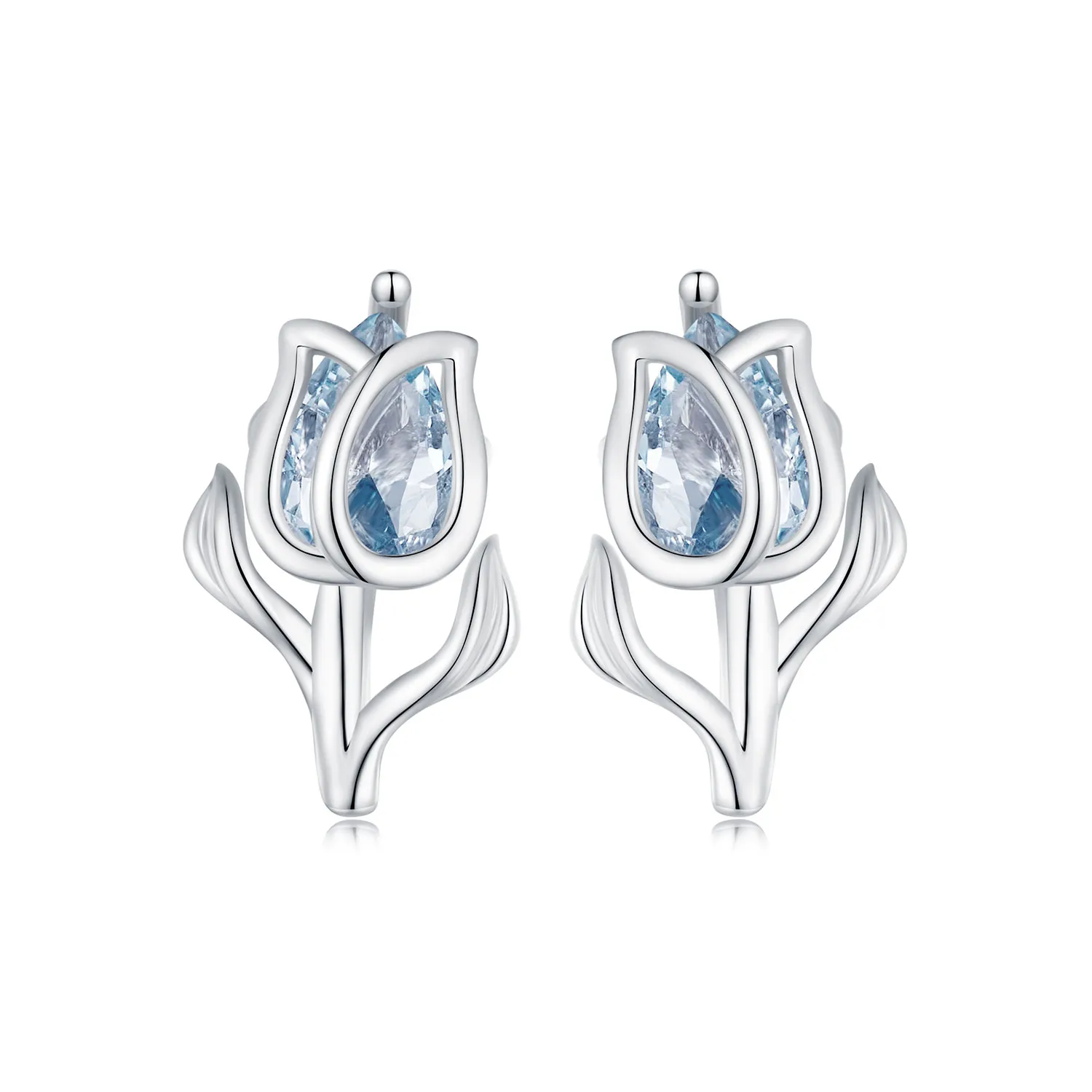 pandora style tulip studs øredobber bse873