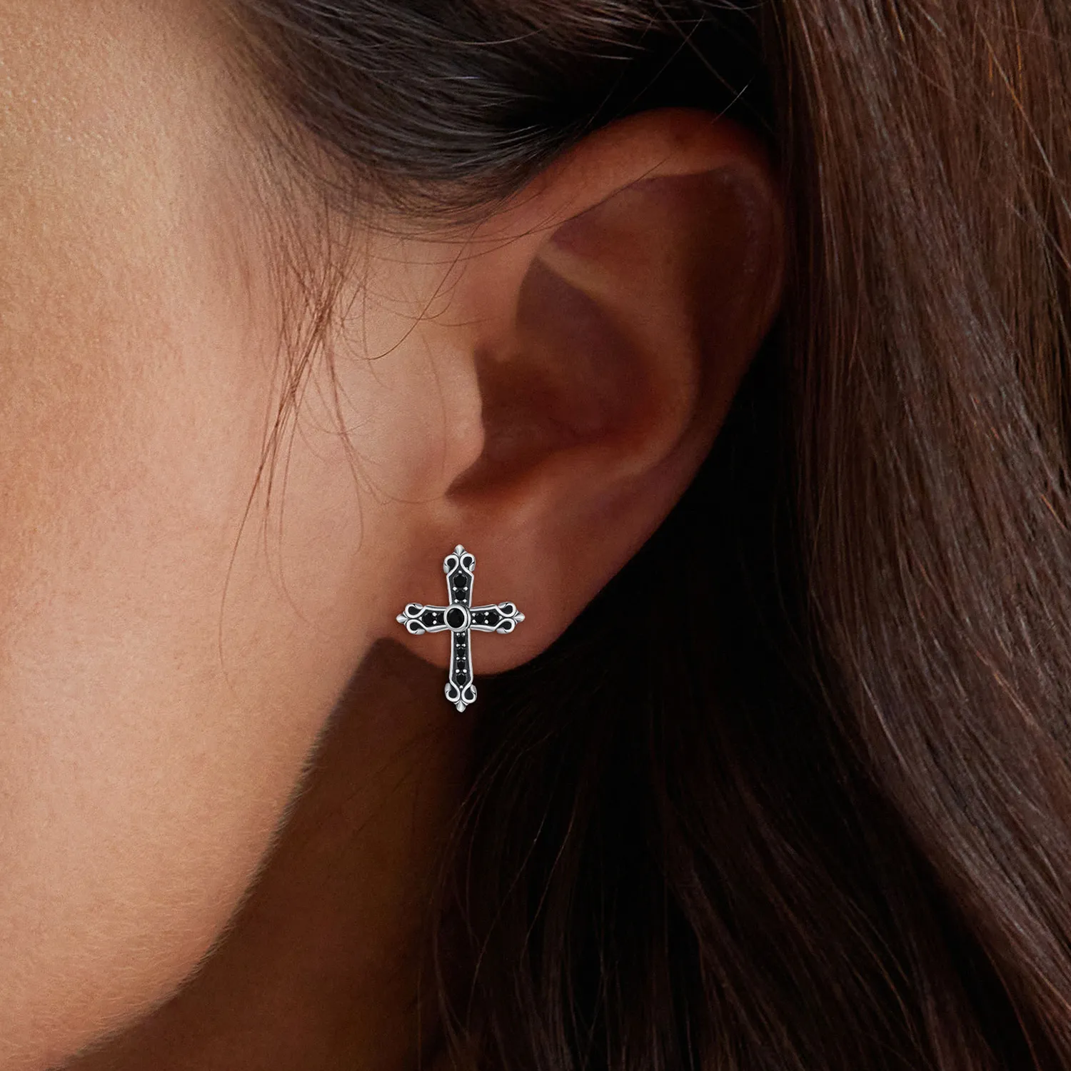 Pandora Style Vintage Cross Studs øredobber - SCE1655