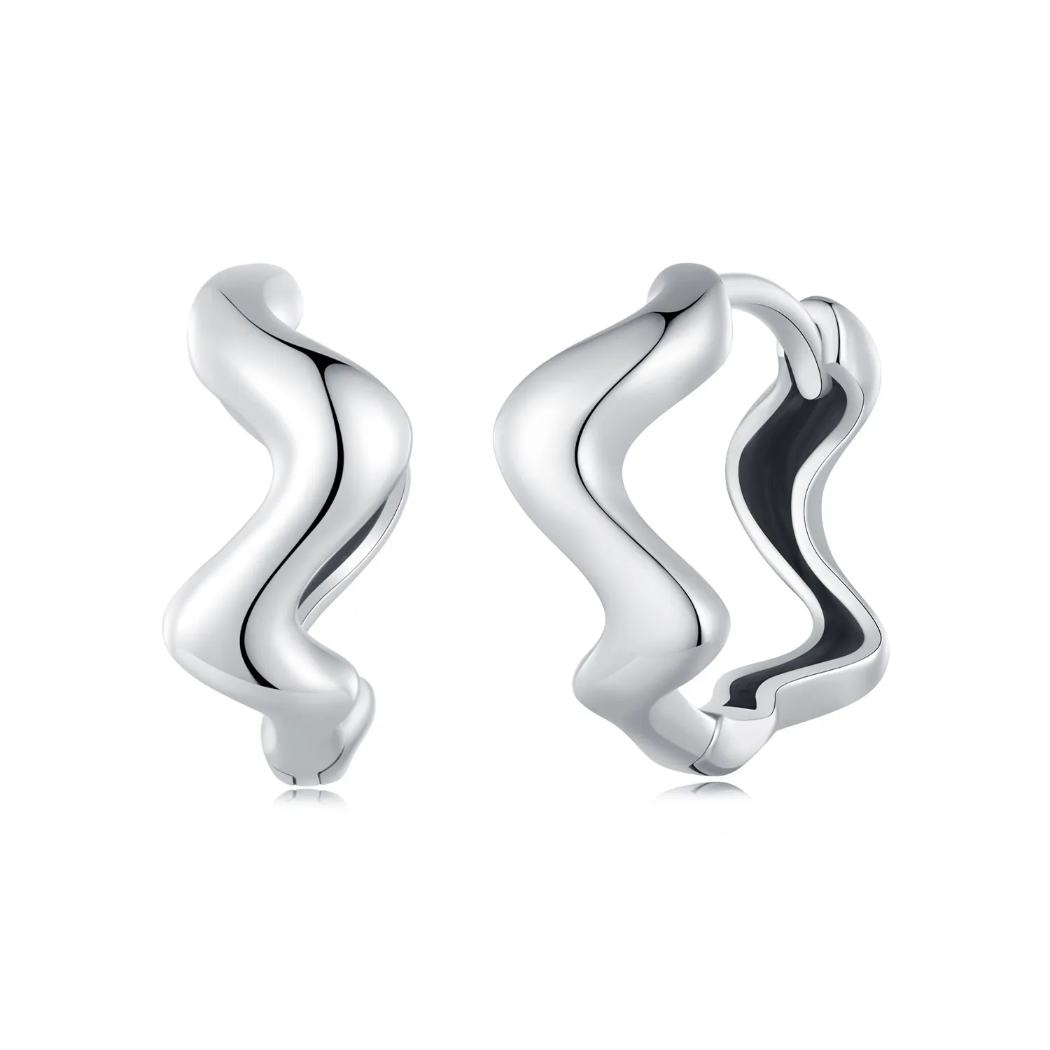 pandora style wave hoop øredobber sce1624