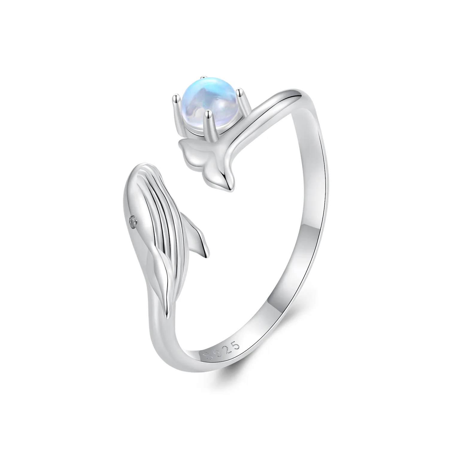 Pandora Style Whale Open Ring - BSR473-E