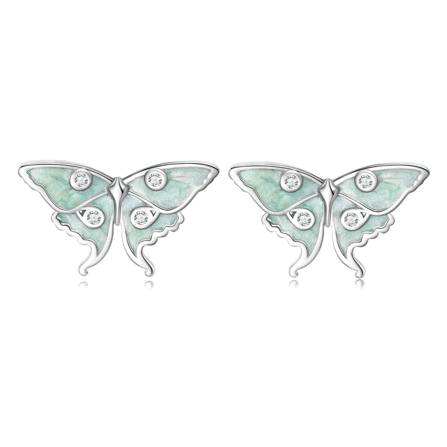 Pandora Style Wizard of Oz Butterfly Studs øredobber - BSE828