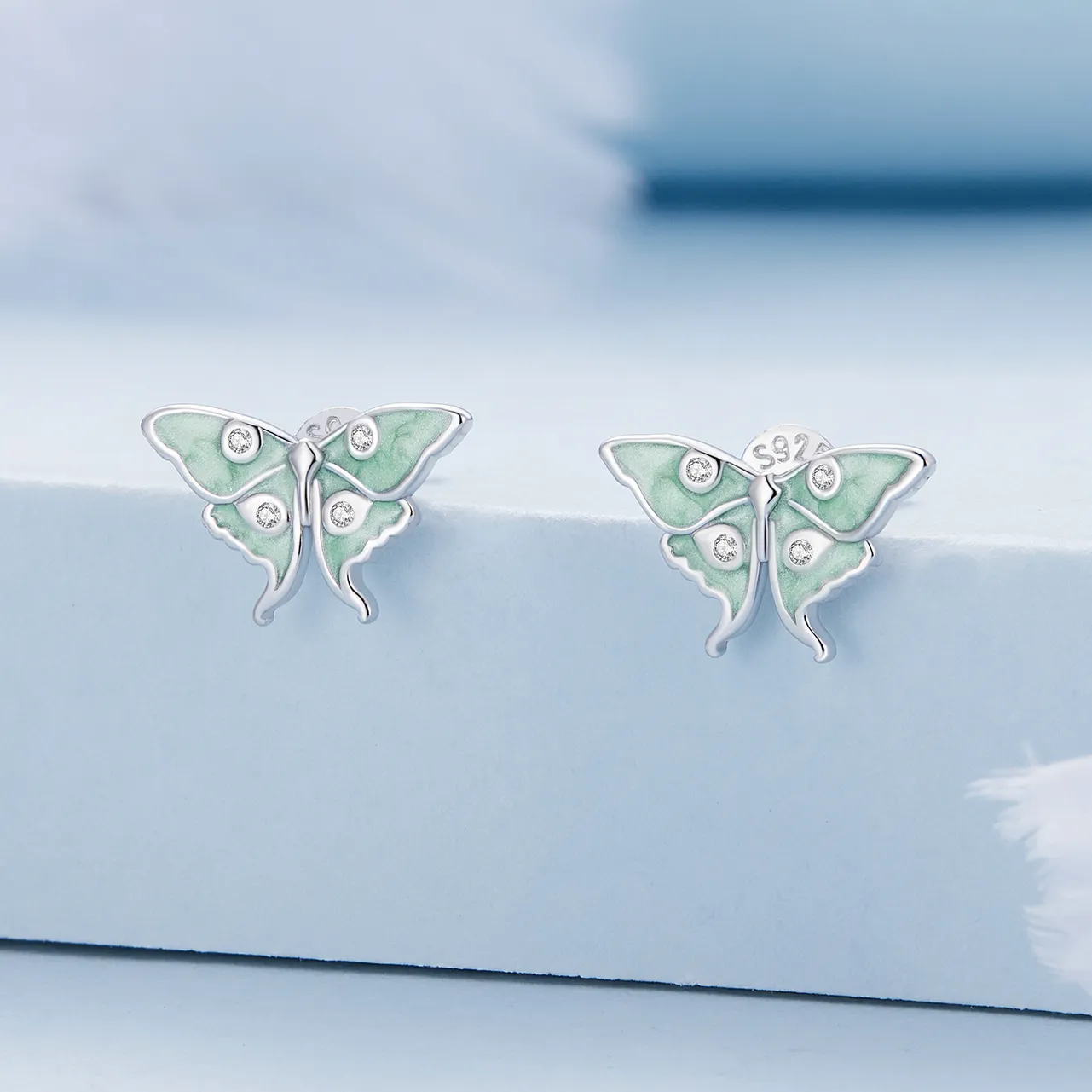 Pandora Style Wizard of Oz Butterfly Studs øredobber - BSE828